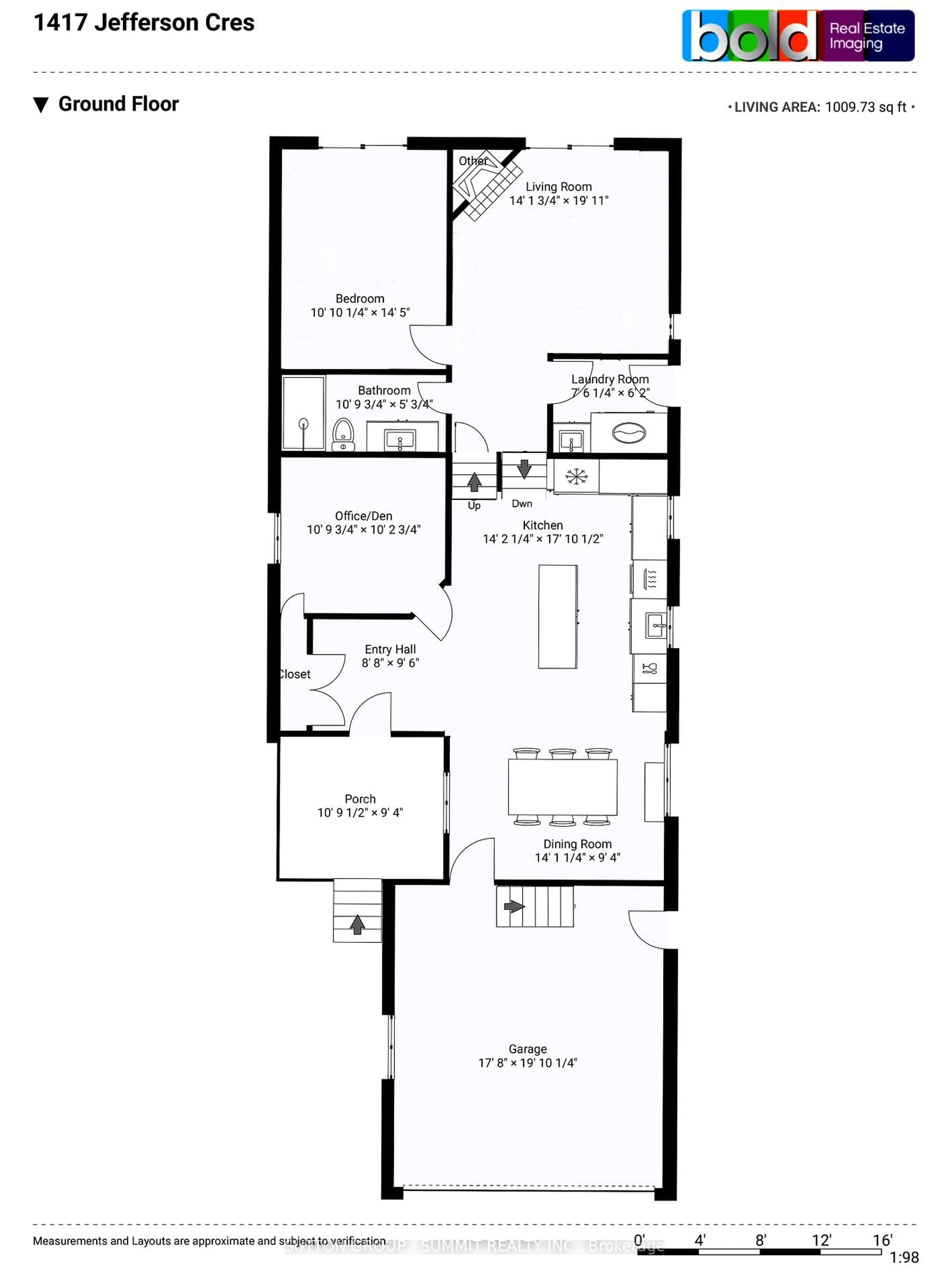 Floor plan for 1417 Jefferson Cres, Oakville Ontario L6H 3G5
