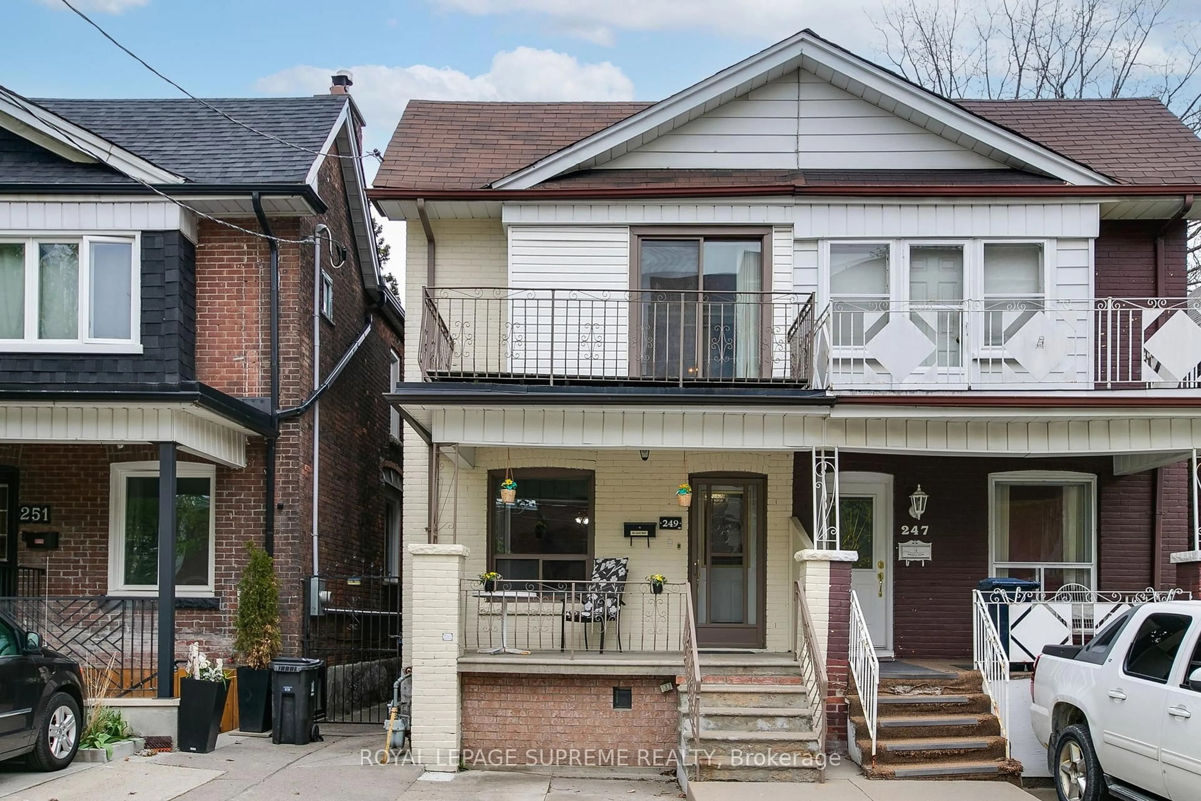Home with brick exterior material, street for 249 Bartlett Ave, Toronto Ontario M6H 3G3