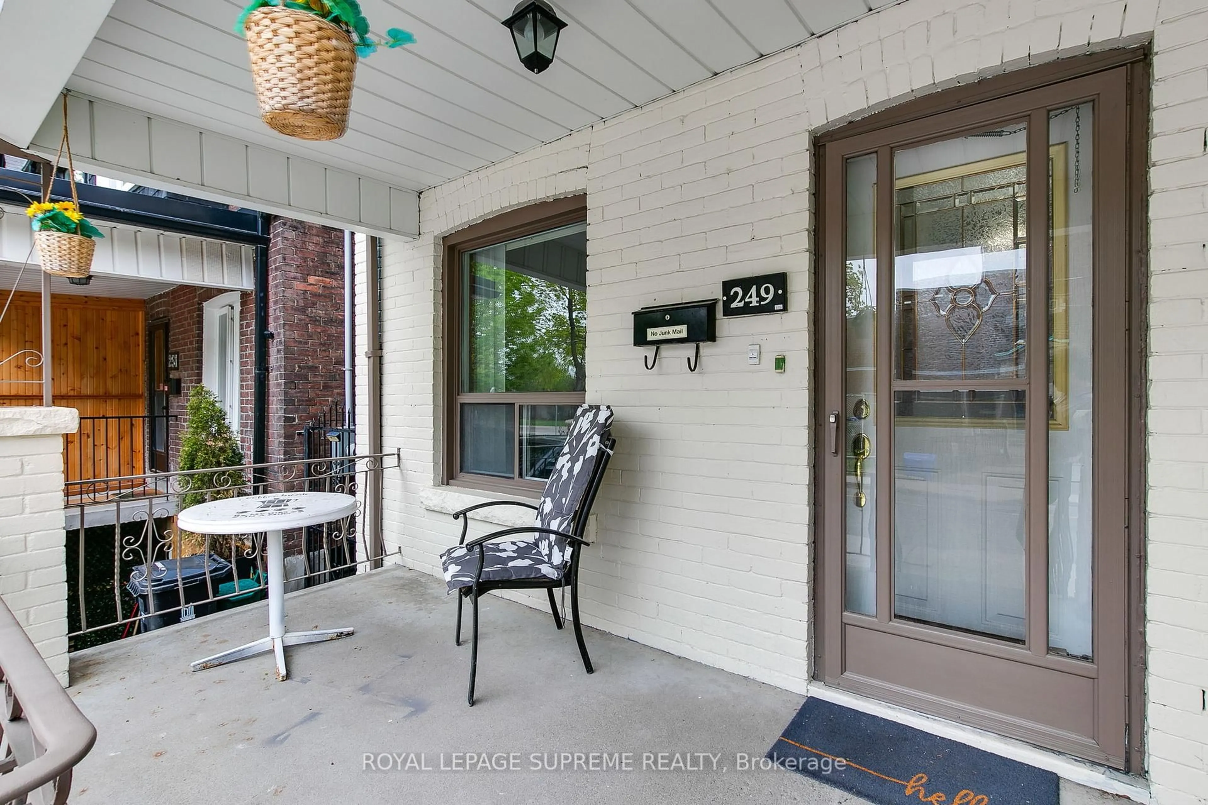 Patio, street for 249 Bartlett Ave, Toronto Ontario M6H 3G3