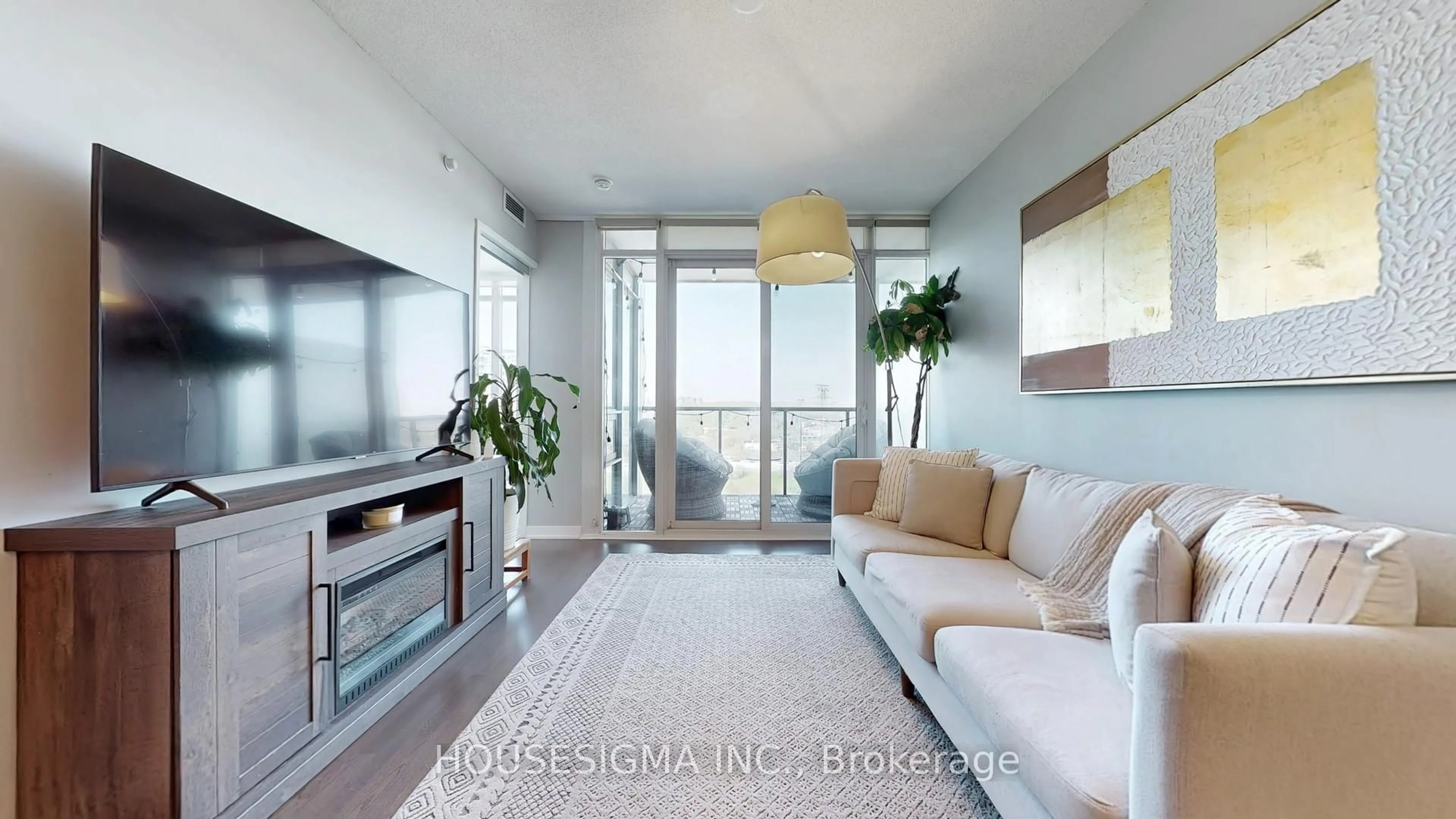 Living room with furniture, unknown for 88 Parklawn Rd #1815, Toronto Ontario M8Y 0B6