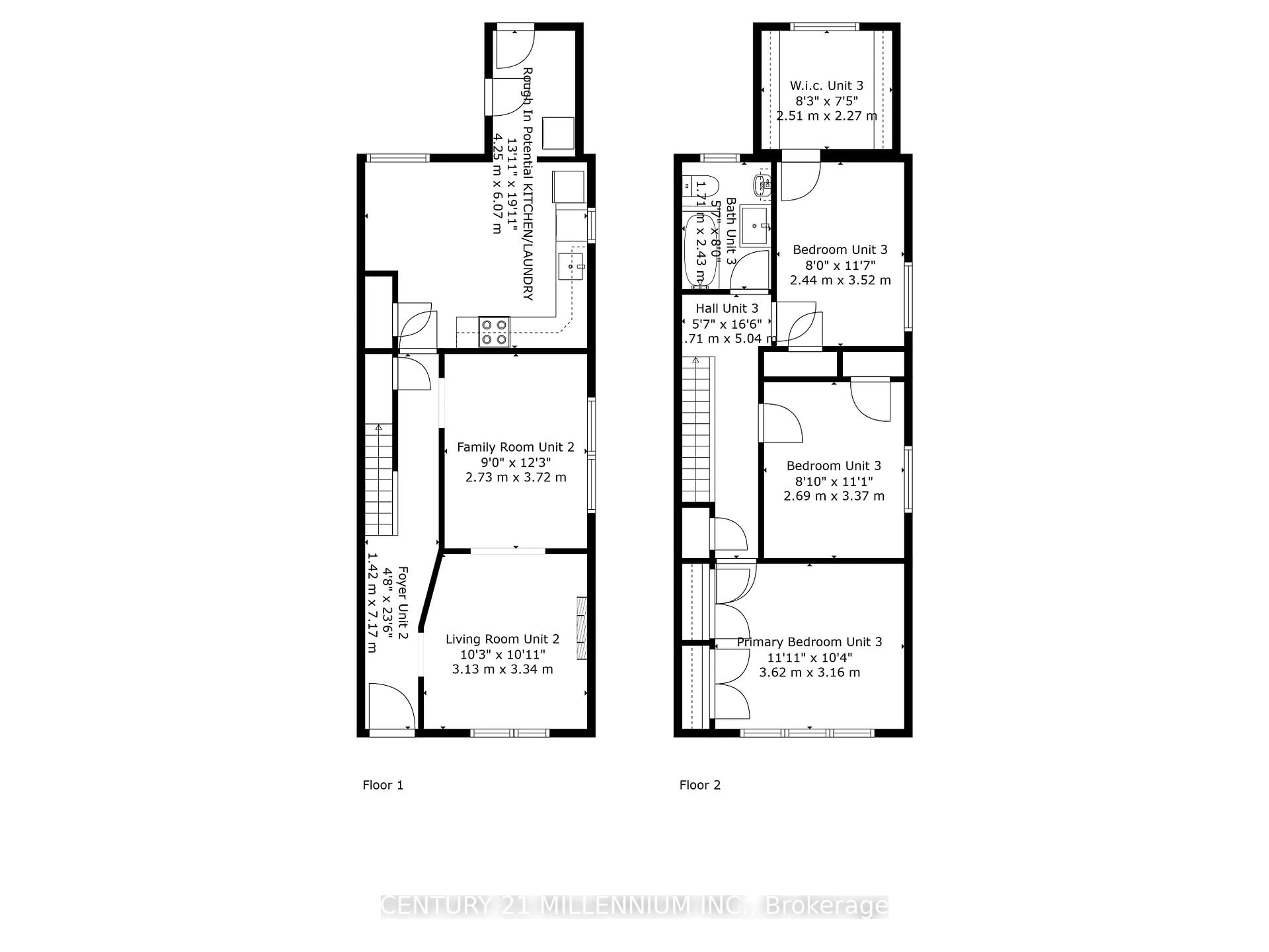 Floor plan for 9 Spring Grove Ave, Toronto Ontario M6N 3H2