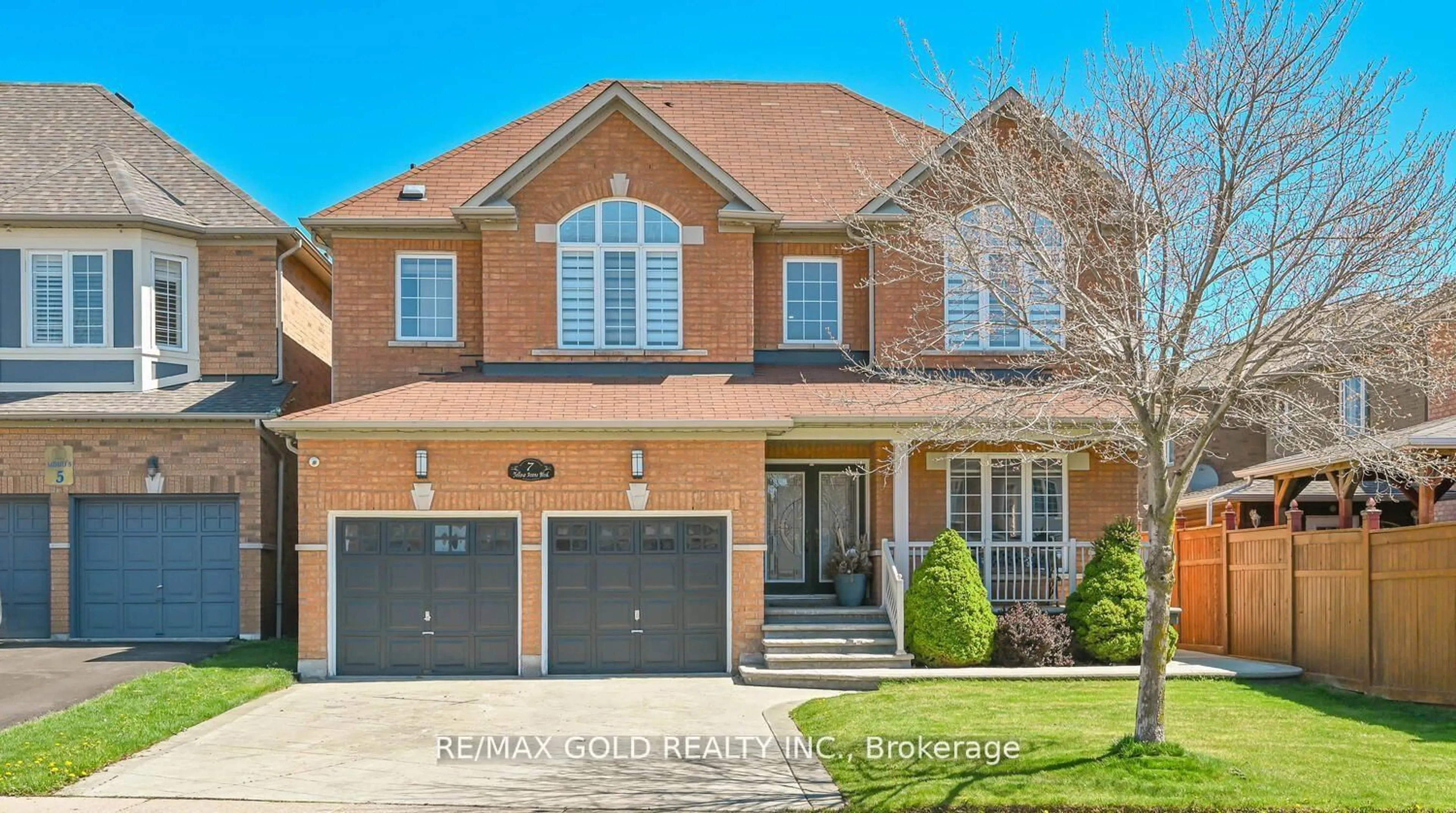 Home with brick exterior material, street for 7 Yellow Avens Blvd, Brampton Ontario L6R 0K5