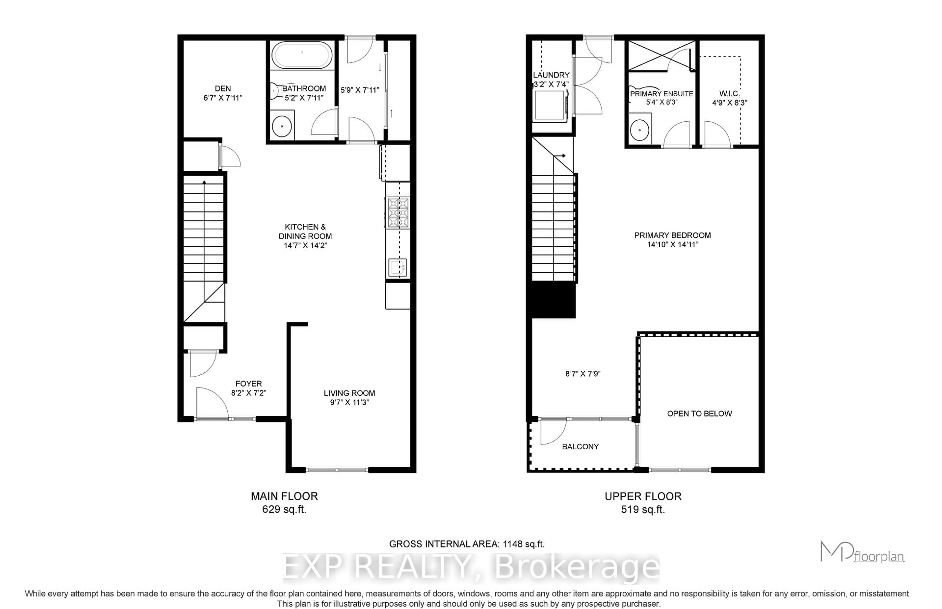 Floor plan for 5260 Dundas St #C211, Burlington Ontario L7L 0J7