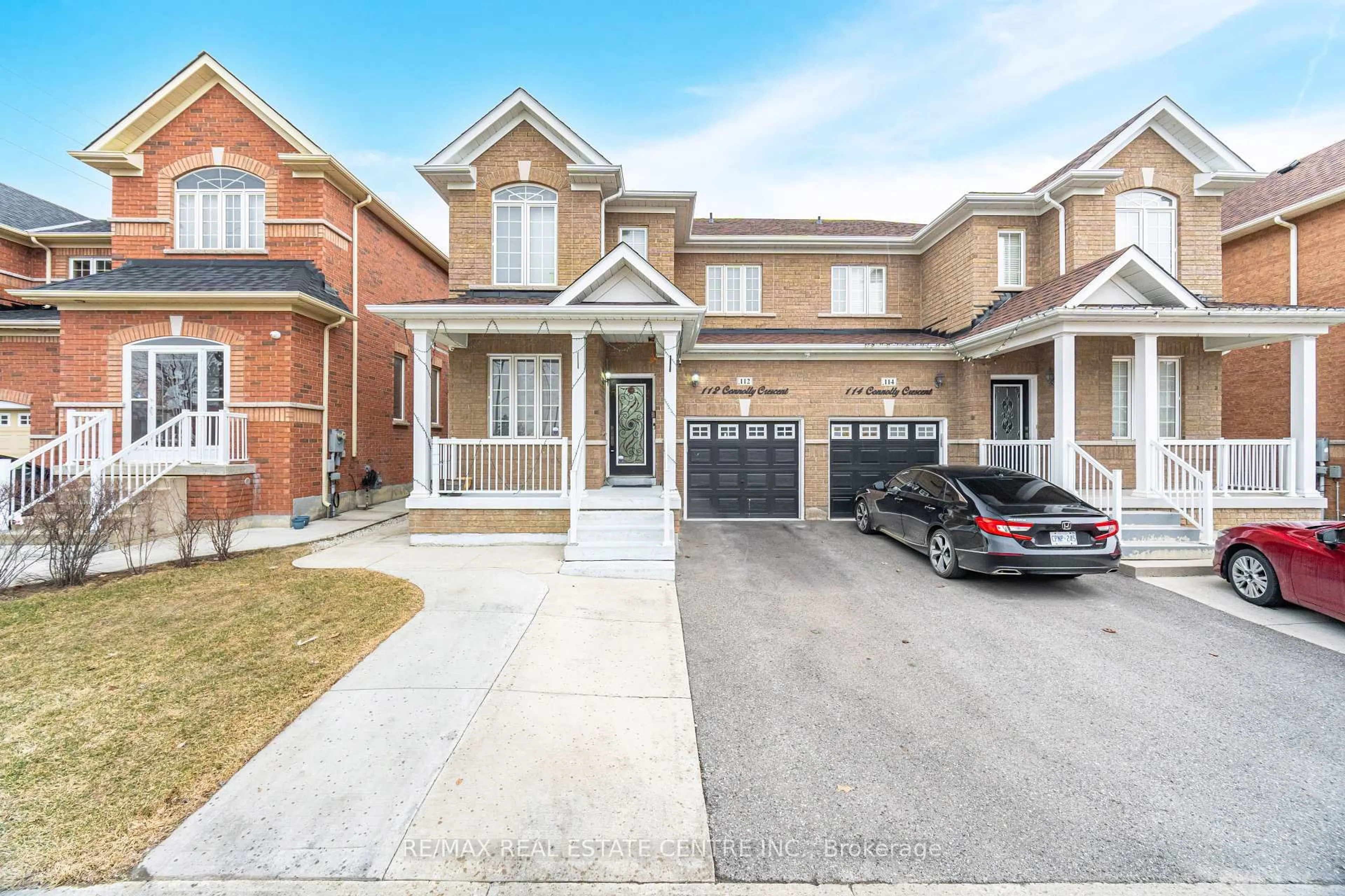 Home with brick exterior material, street for 112 Connolly Cres, Brampton Ontario L6R 0E3