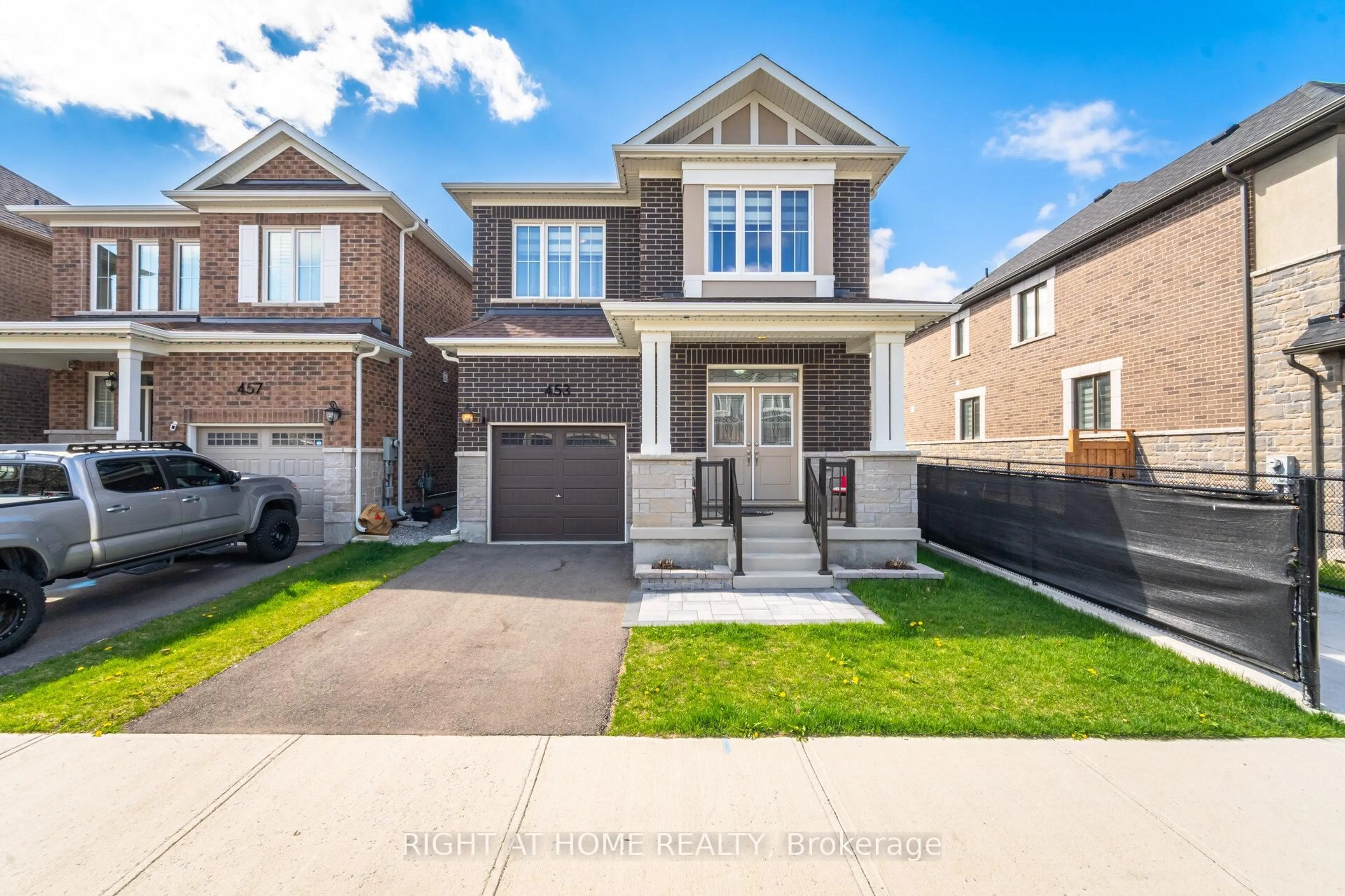 Home with brick exterior material, street for 453 Boyd Lane, Milton Ontario L9E 1X2