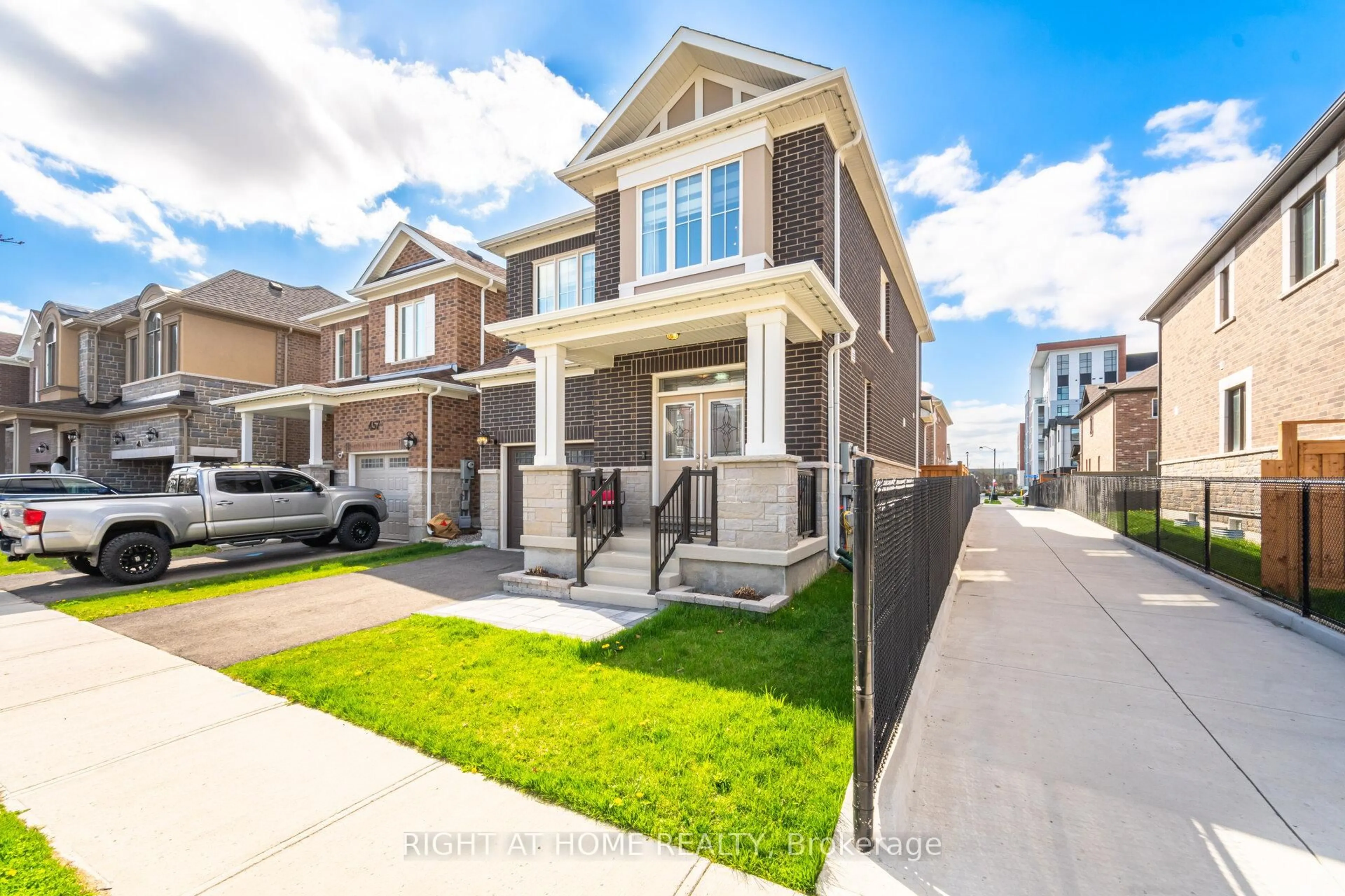Home with brick exterior material, street for 453 Boyd Lane, Milton Ontario L9E 1X2