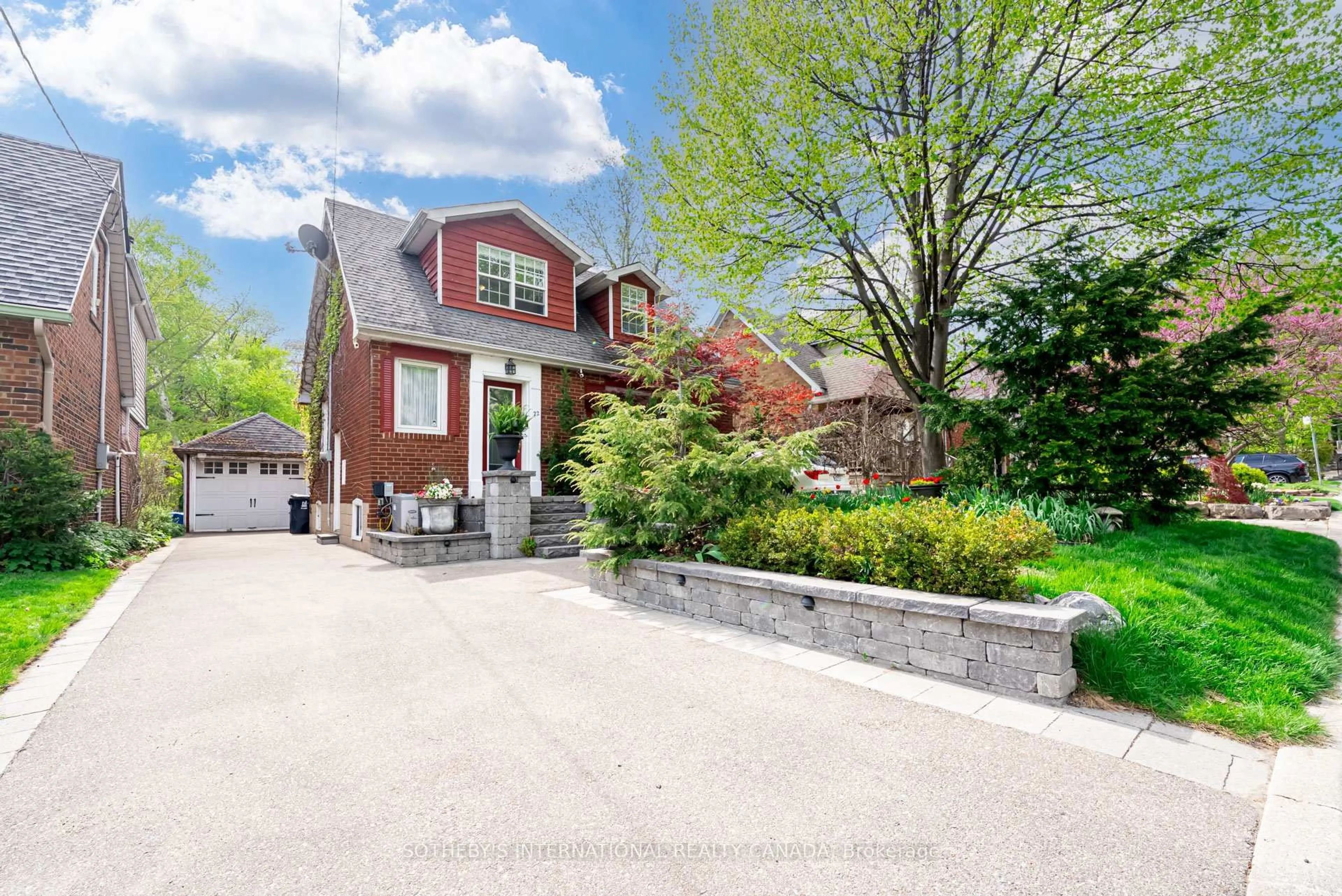 Home with brick exterior material, street for 22 Worthington Cres, Toronto Ontario M6S 3P6