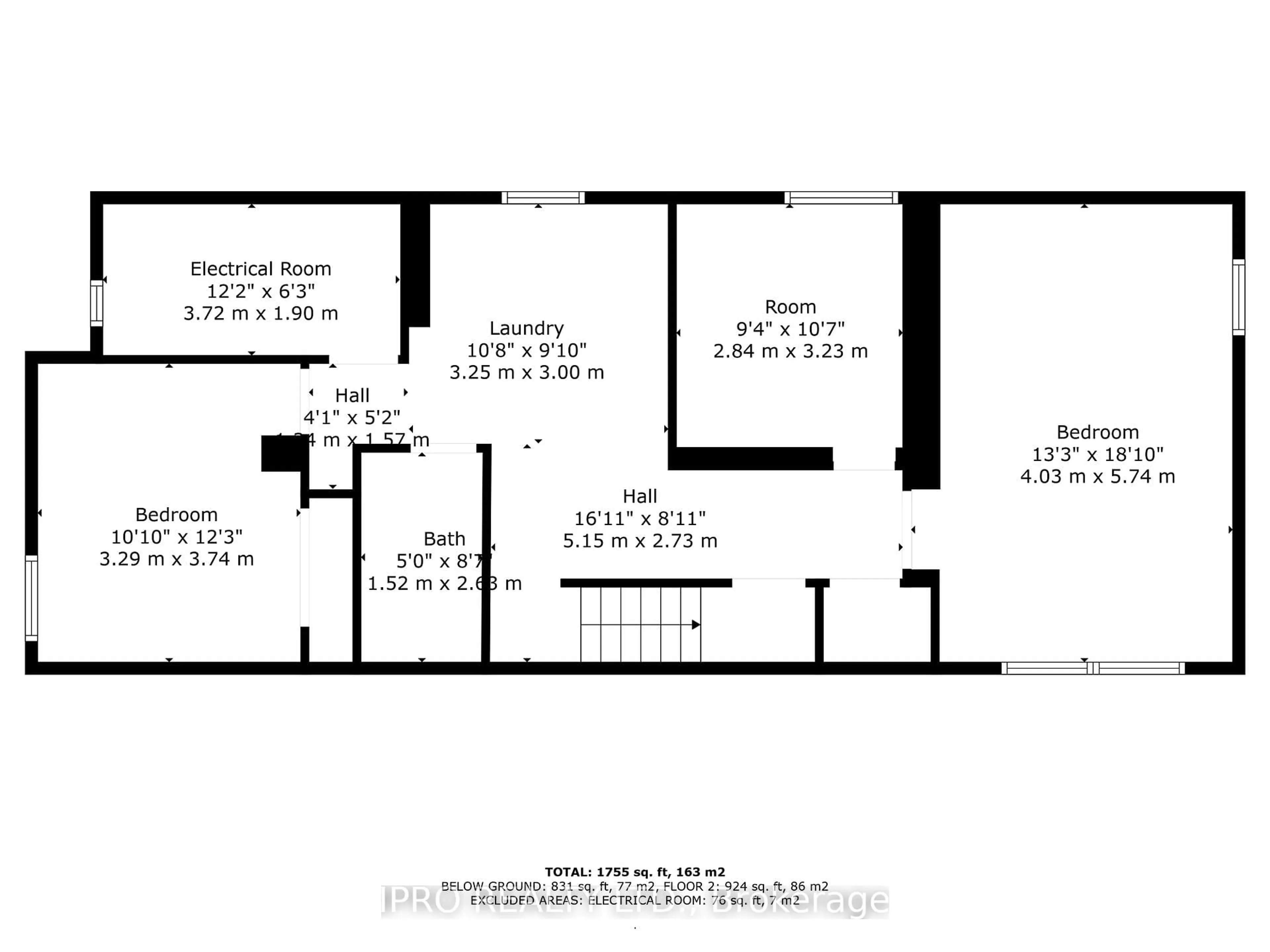 Floor plan for 43 Sherwood Cres, Brampton Ontario L6X 2C9