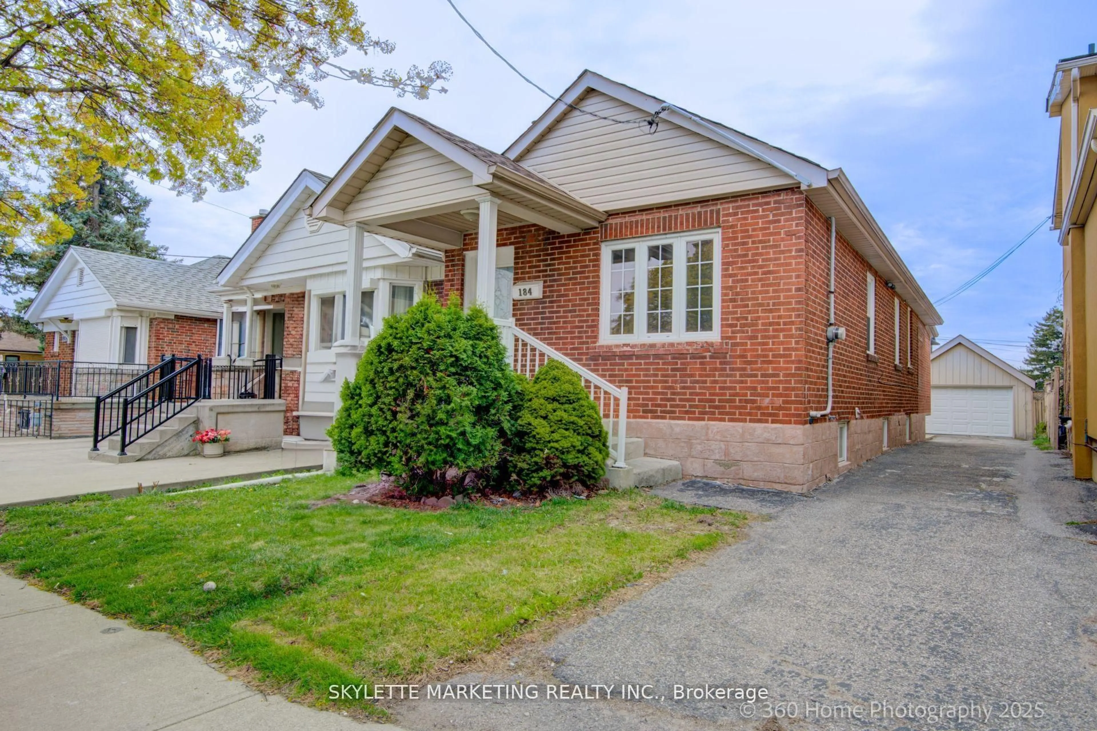 Home with brick exterior material, street for 184 Scott Rd, Toronto Ontario M6M 3T8