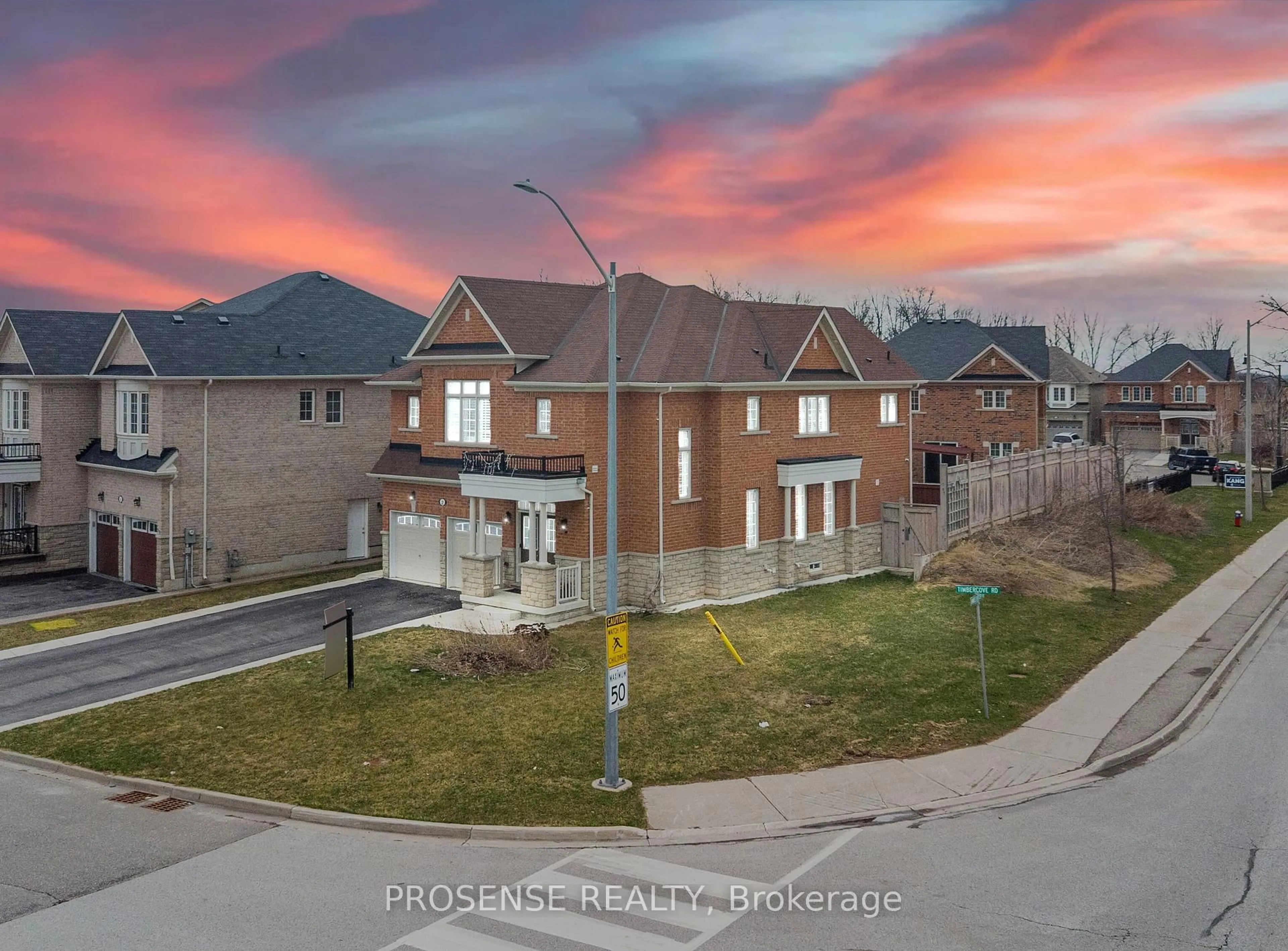 A pic from outside/outdoor area/front of a property/back of a property/a pic from drone, street for 2 Timbercove Rd, Brampton Ontario L6Y 0W9