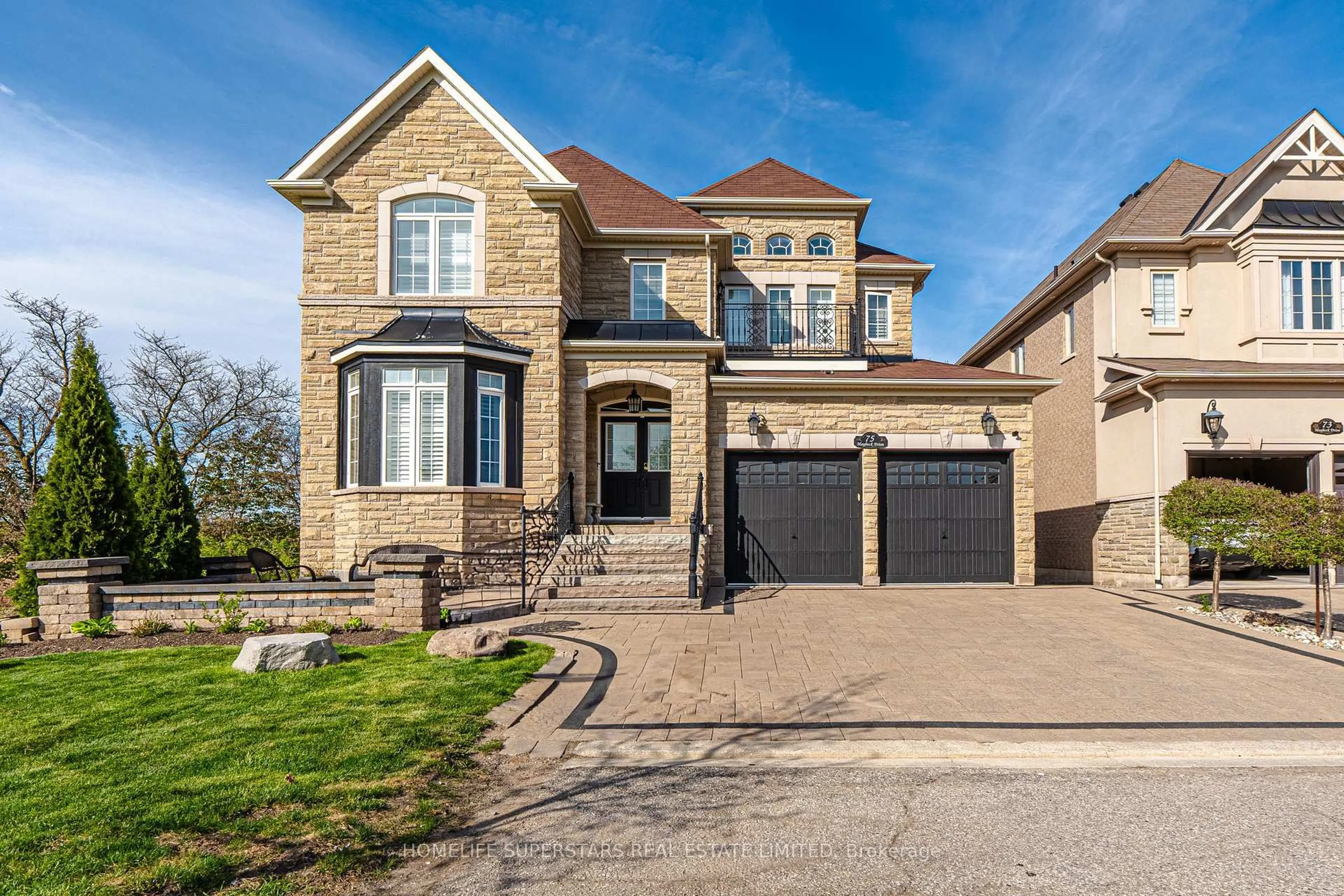 Home with brick exterior material, street for 75 Maybeck Dr, Brampton Ontario L6X 0Y8