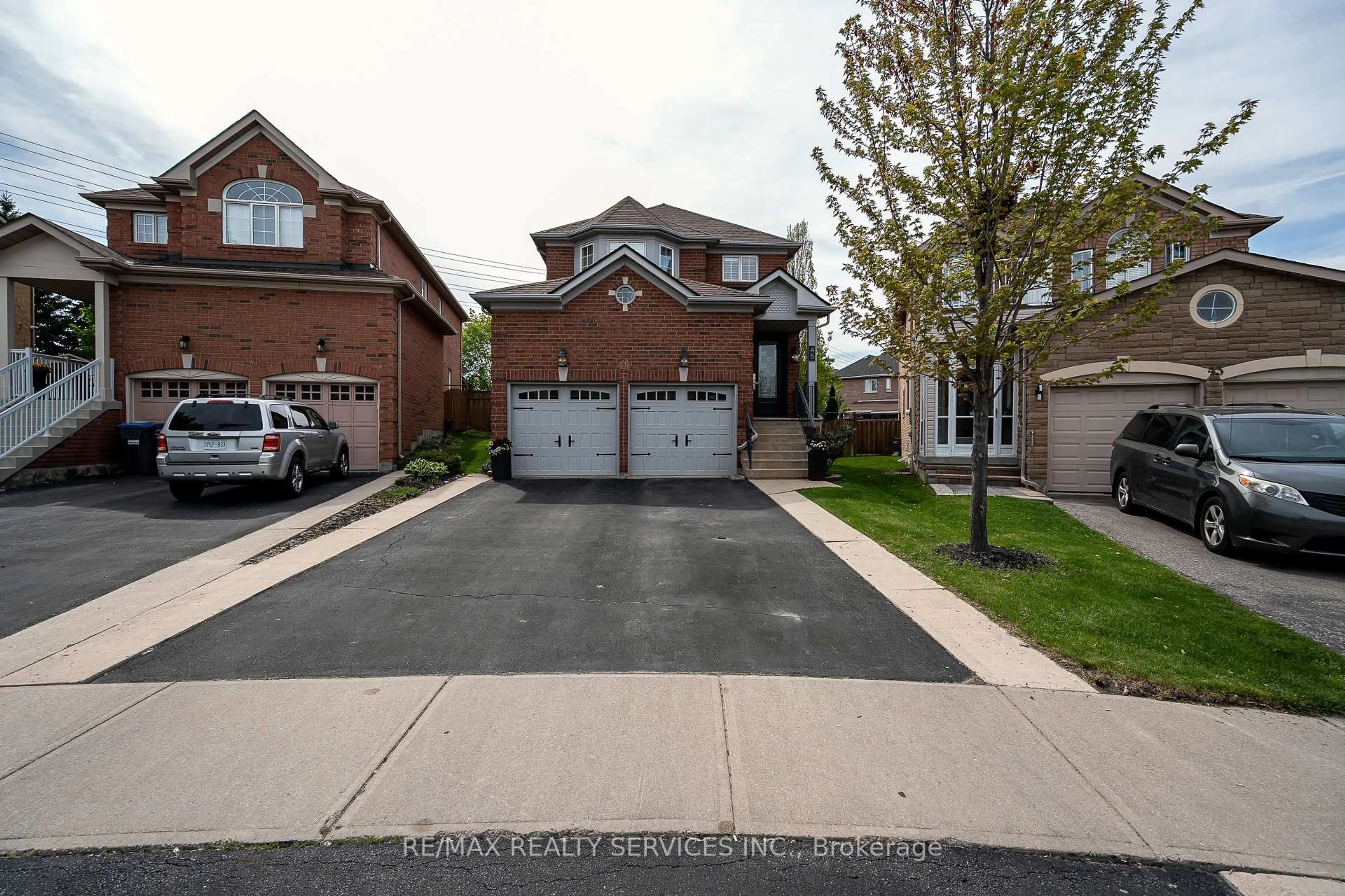 Home with brick exterior material, street for 45 Culture Cres, Brampton Ontario L6X 4X8
