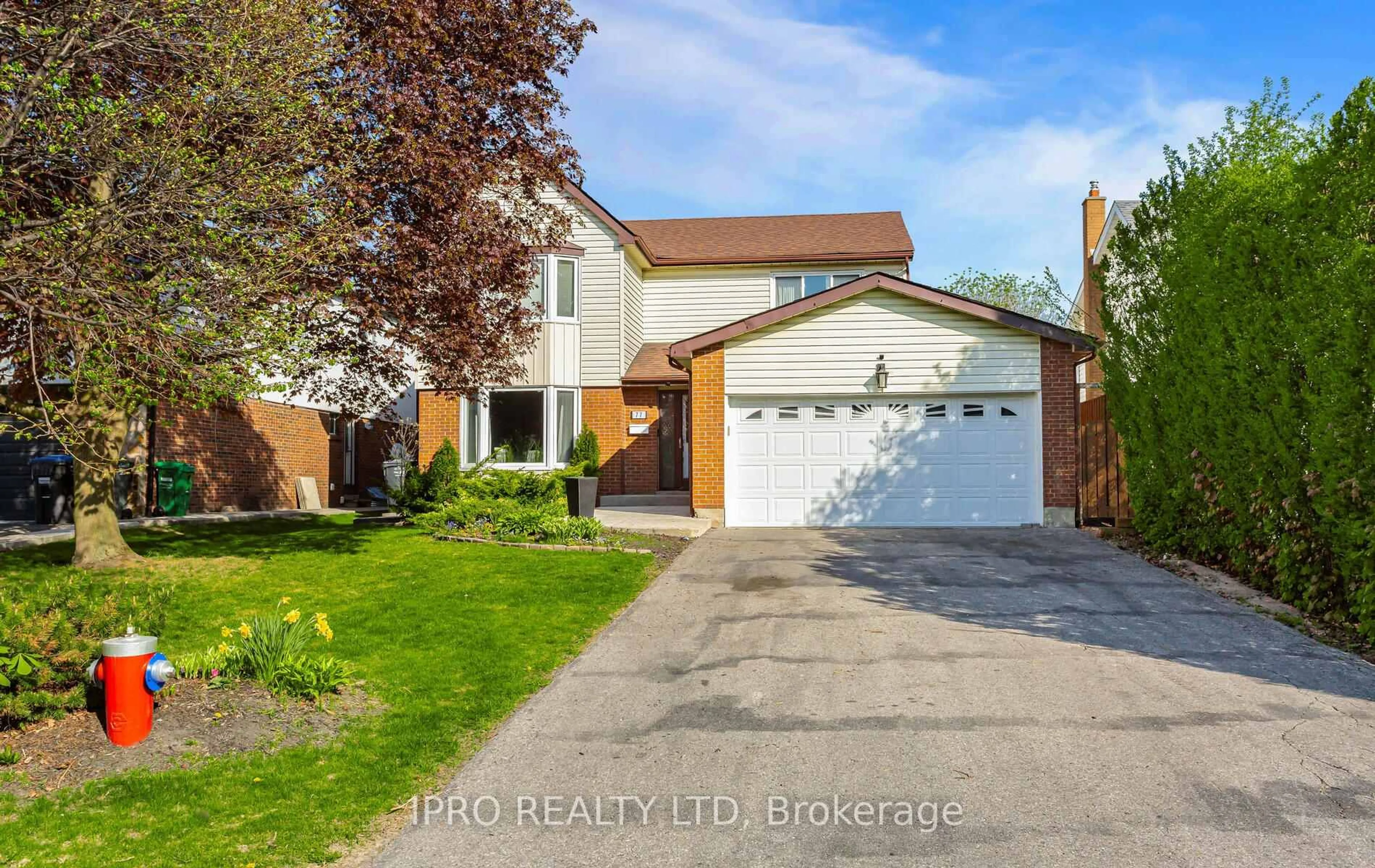 Home with brick exterior material, street for 77 Milford Cres, Brampton Ontario L6S 3E3