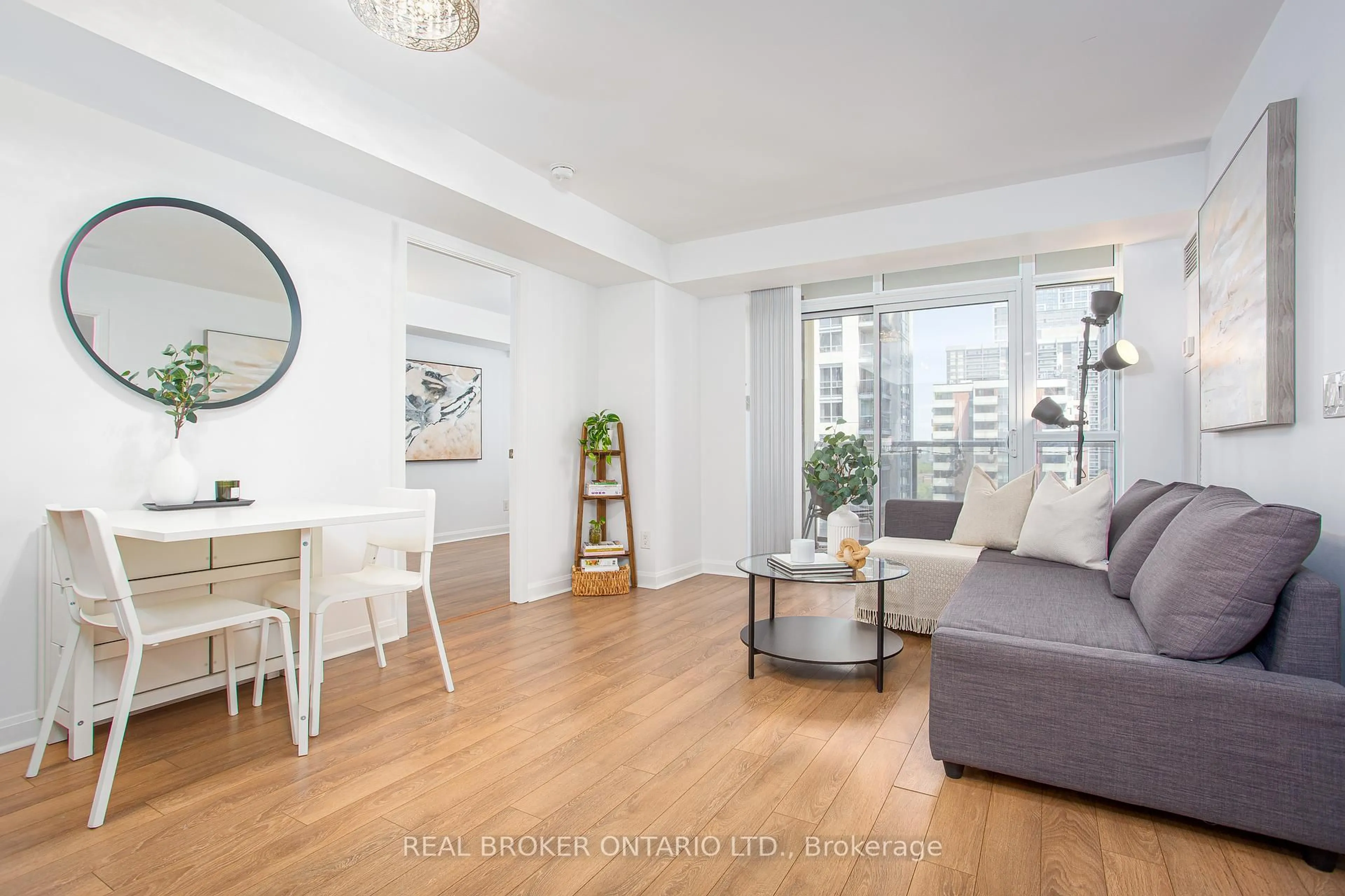 Living room with furniture, unknown for 1 Michael Power Pl #1603, Toronto Ontario M9A 0A1