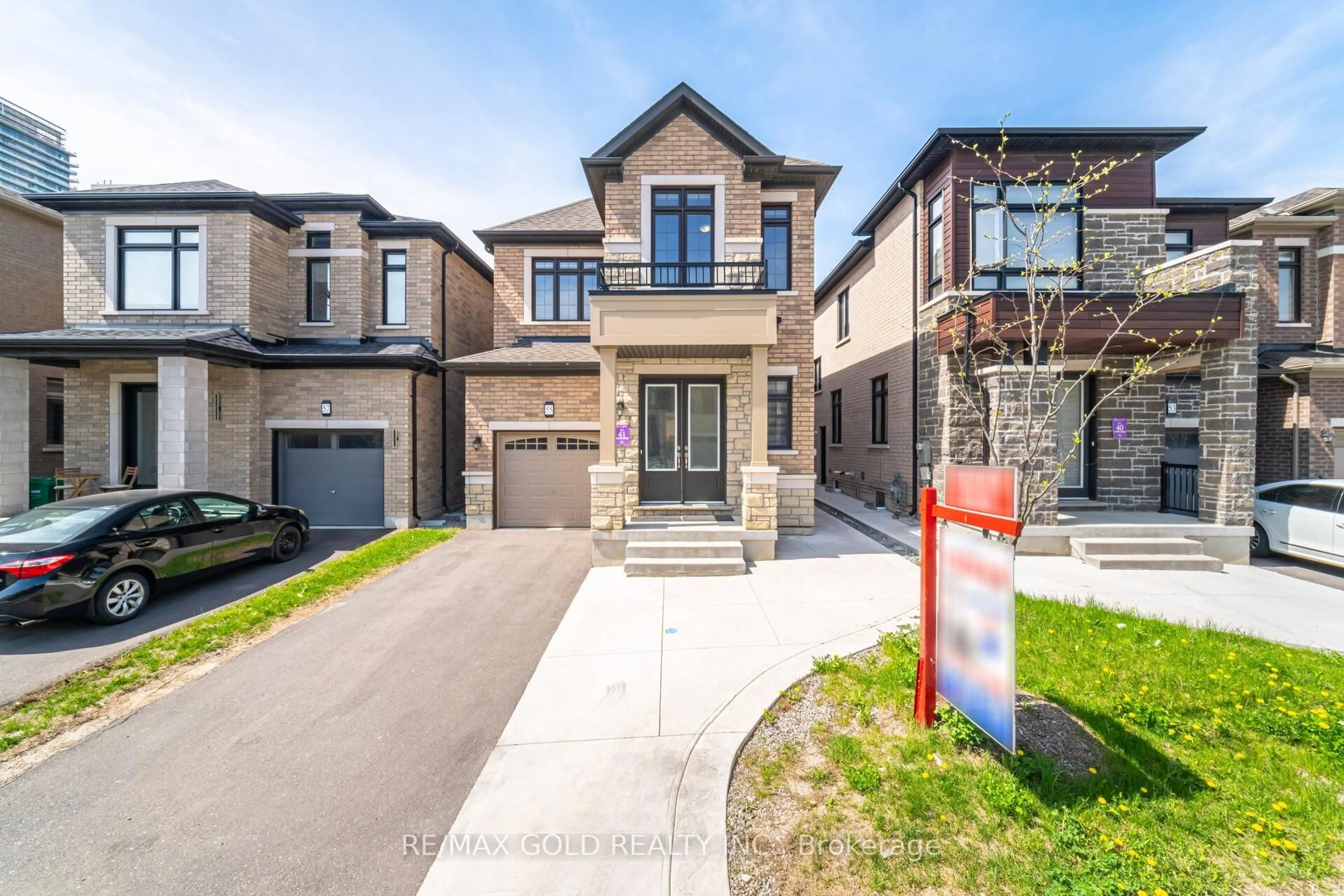 Home with brick exterior material, street for 55 Purple Sage Dr, Brampton Ontario L6P 4P5