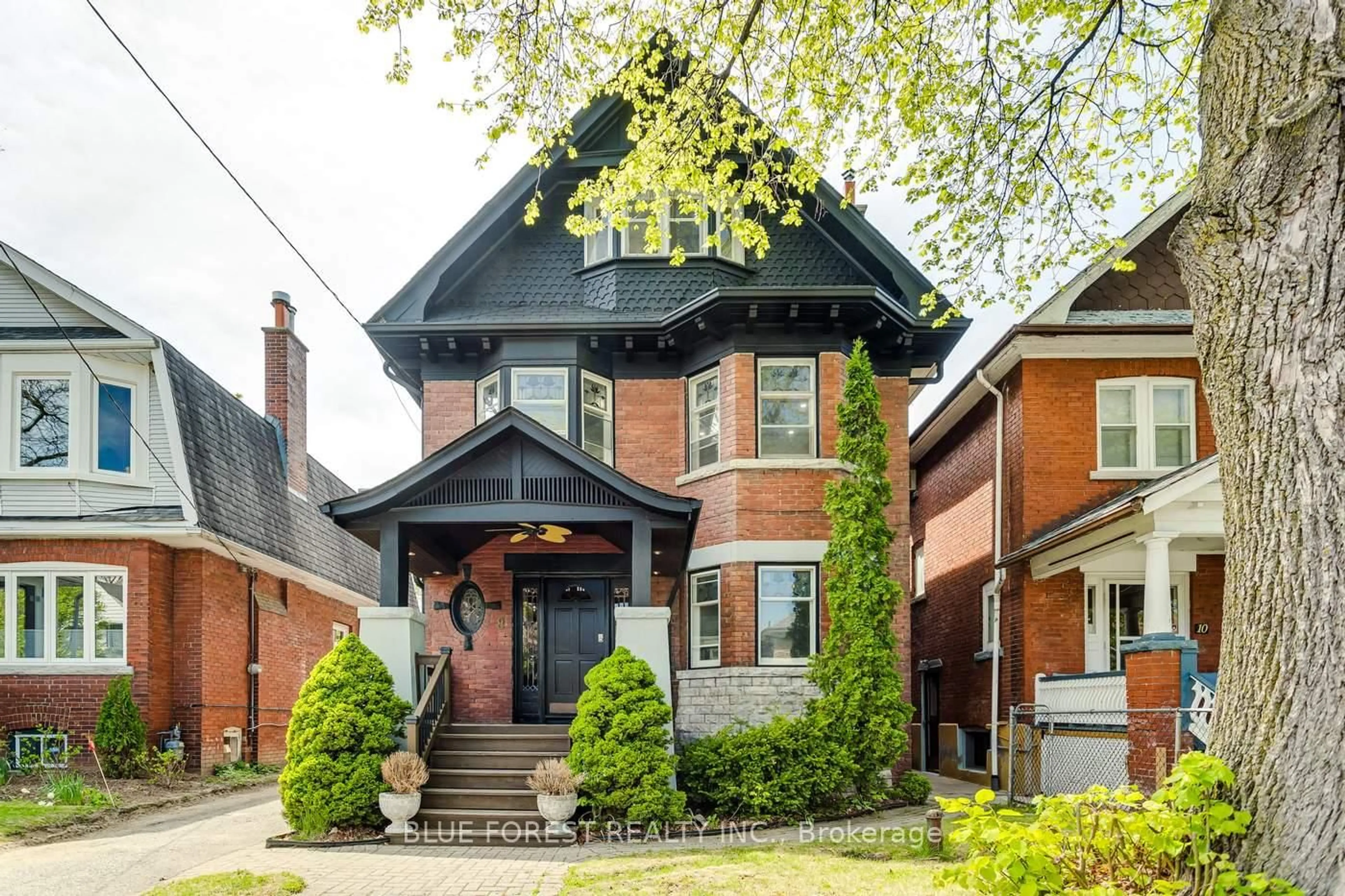 Home with brick exterior material, street for 8 Lauder Ave, Toronto Ontario M6H 3E3