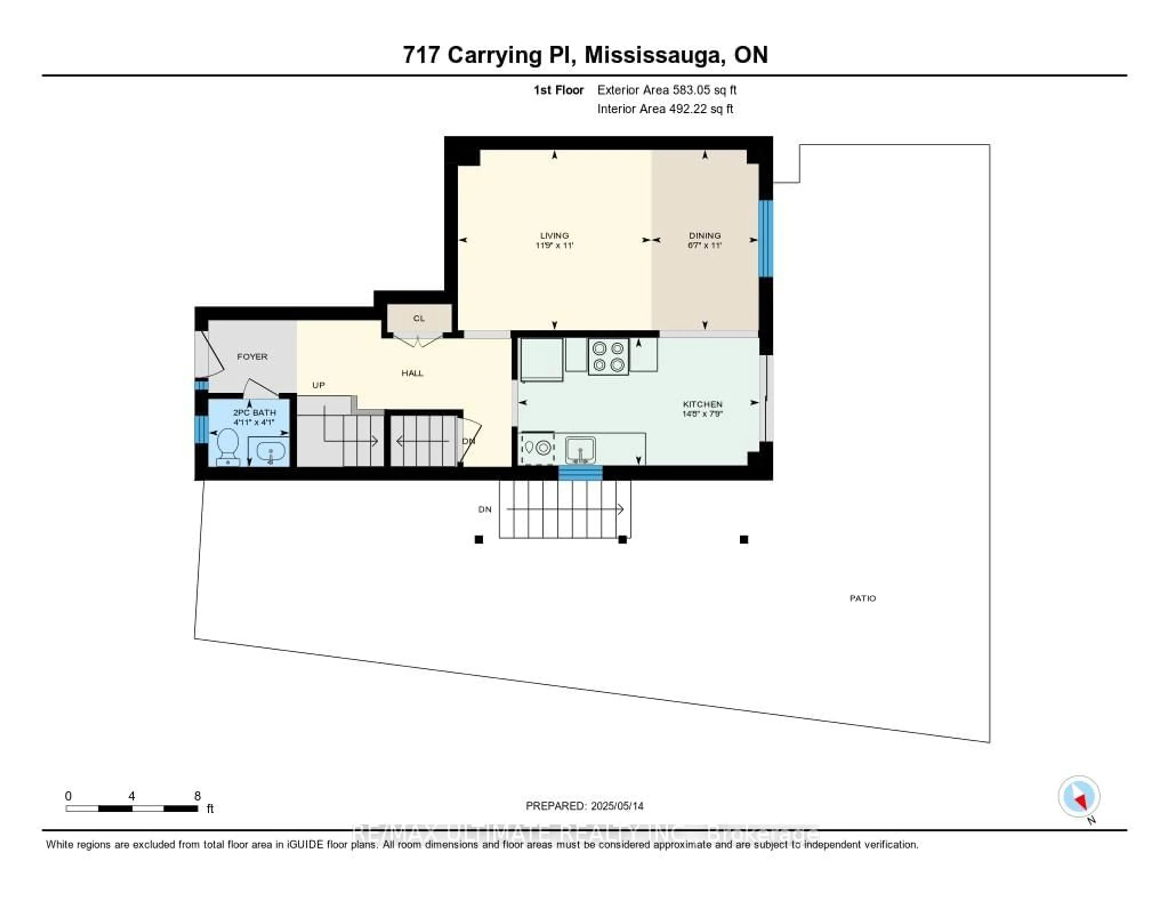 Floor plan for 717 Carrying Pl, Mississauga Ontario L5C 3W6