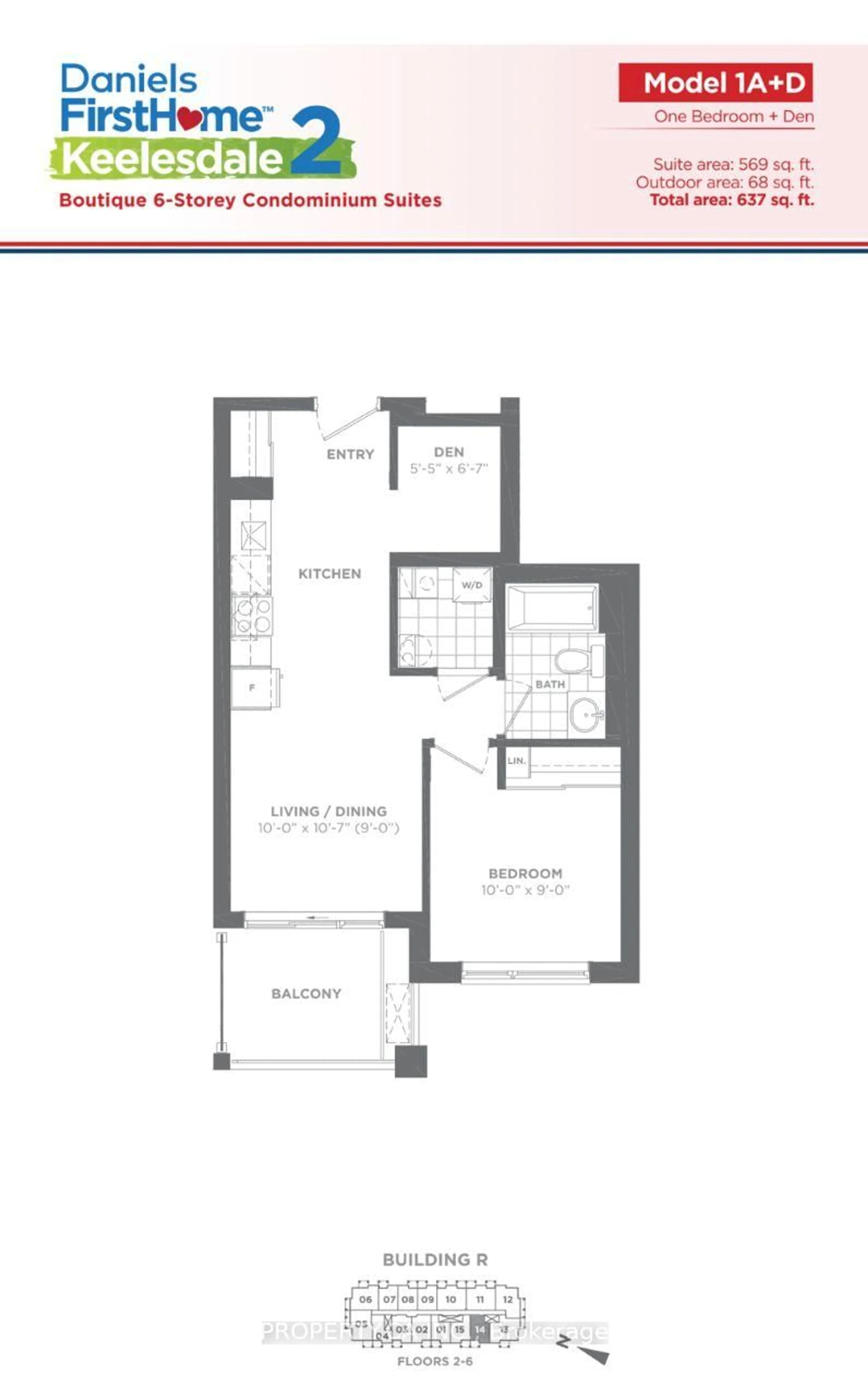 Floor plan for 165 Canon Jackson Dr #514, Toronto Ontario M6M 0C4