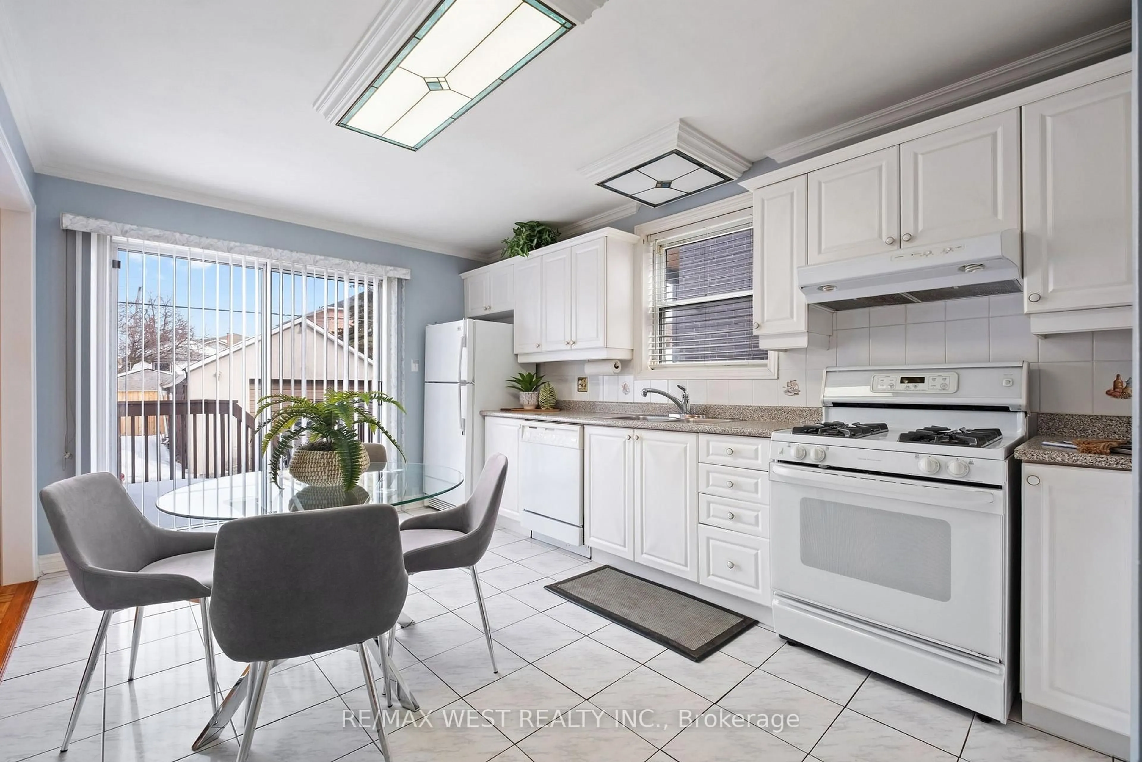 Open concept kitchen, ceramic/tile floor for 1212 Glencairn Ave, Toronto Ontario M6B 2B5