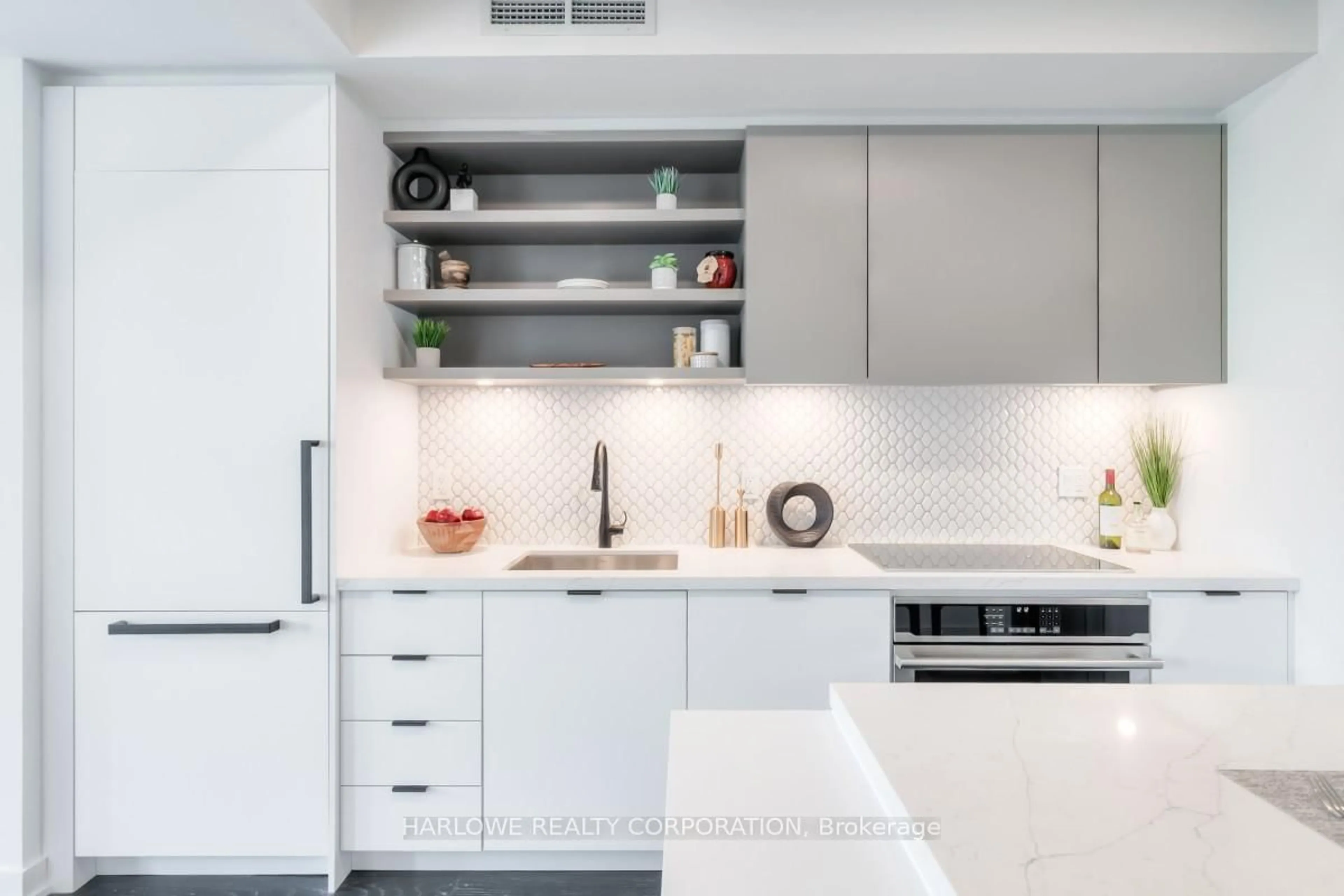 Contemporary kitchen, ceramic/tile floor for 57 Brock Ave #306, Toronto Ontario M3H 3N2