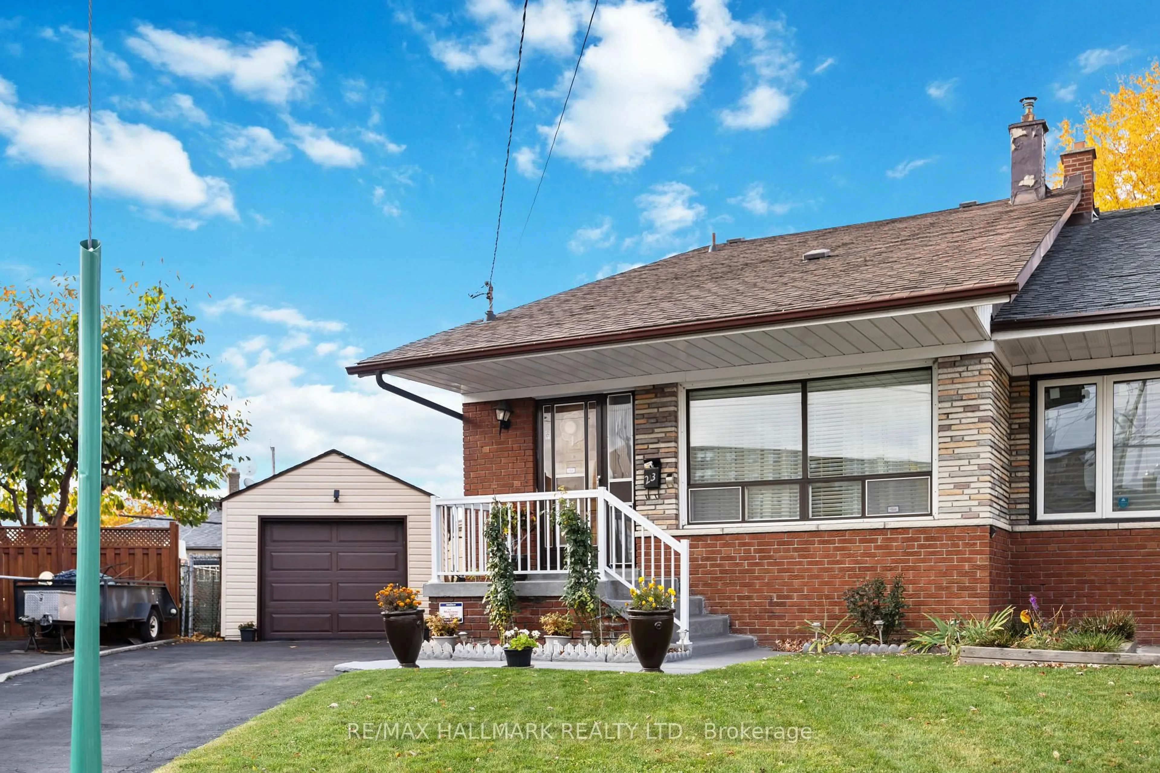 Home with brick exterior material, street for 23 Lockington Crt, Toronto Ontario M9M 2C4
