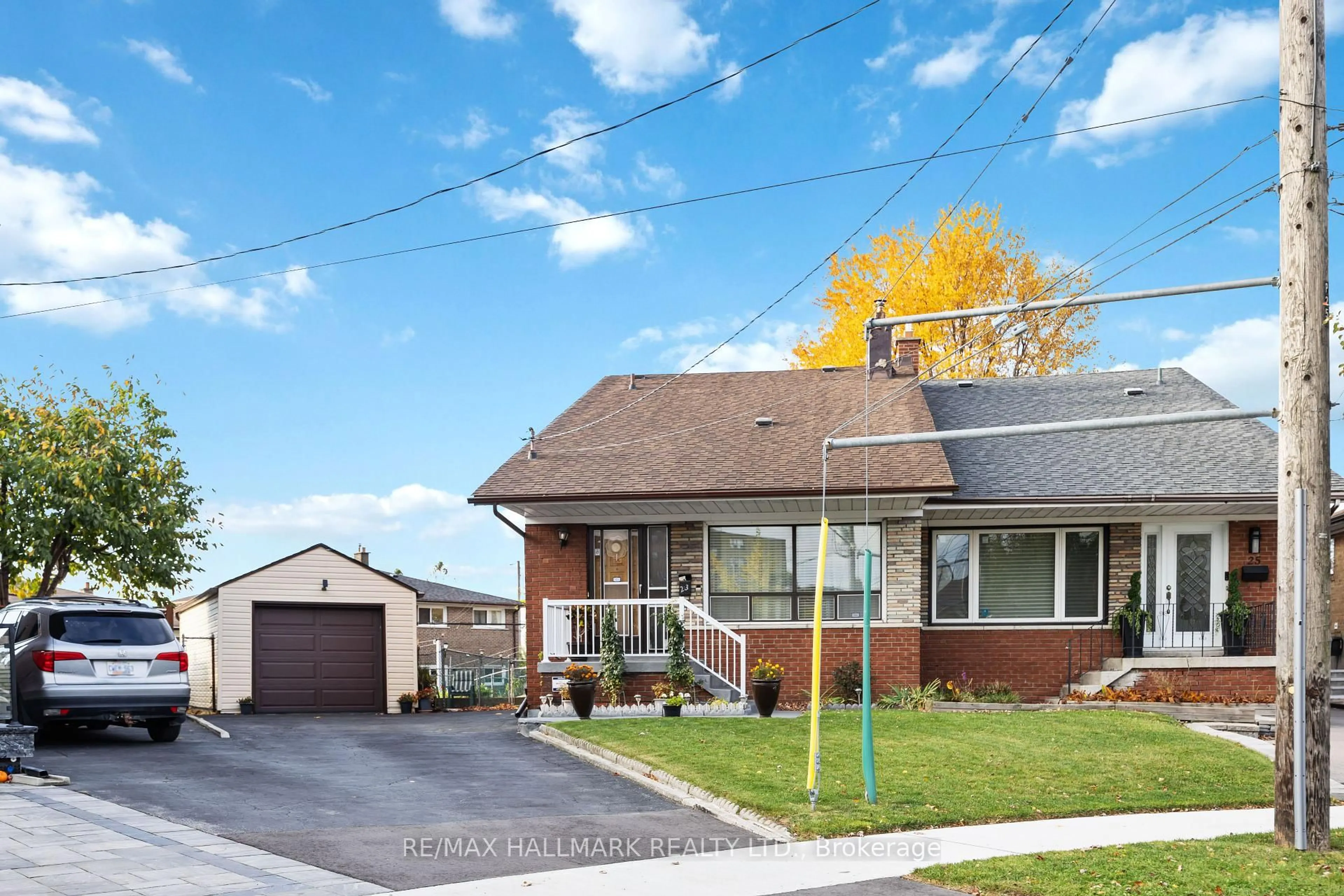 Home with brick exterior material, street for 23 Lockington Crt, Toronto Ontario M9M 2C4
