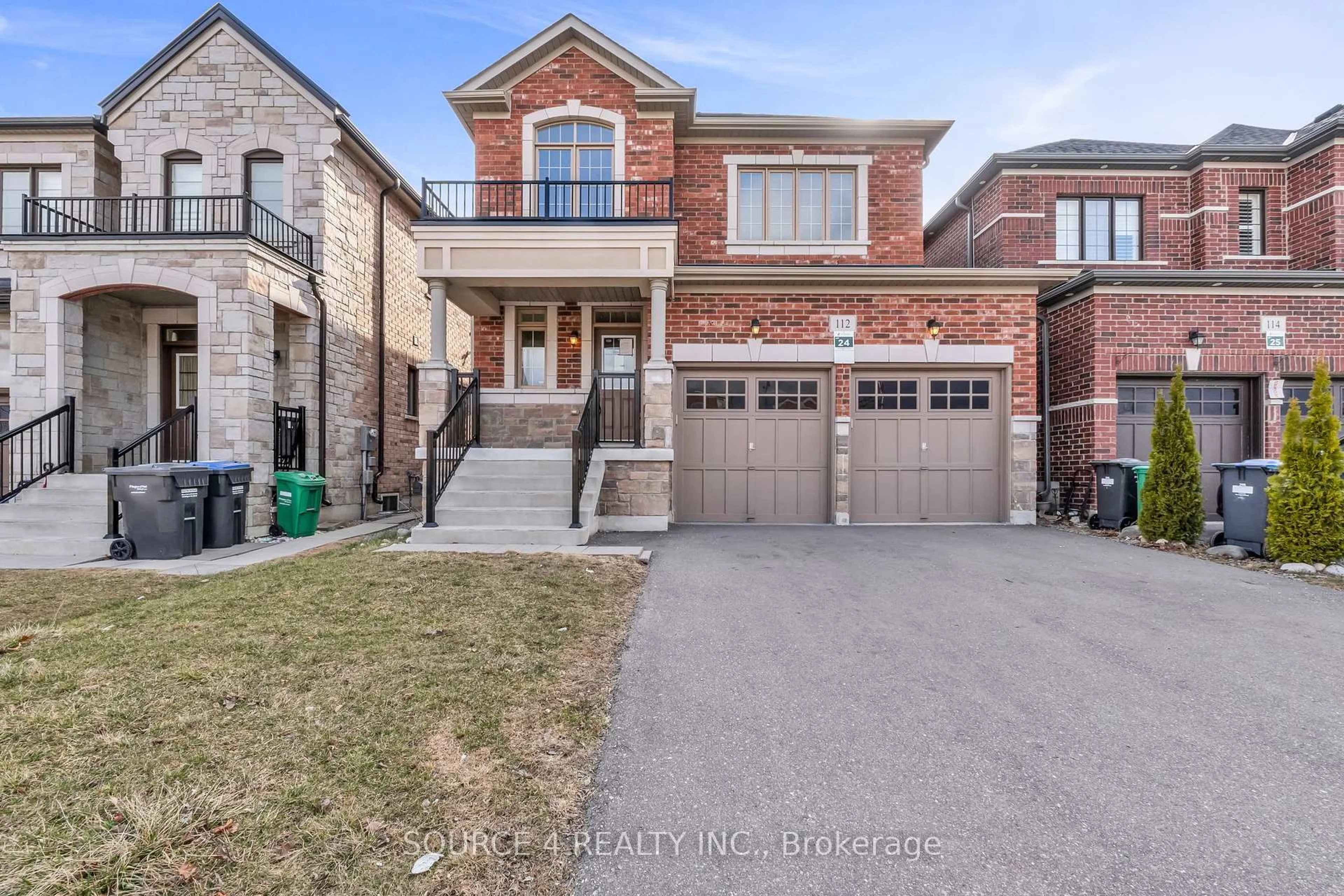 Home with brick exterior material, street for 112 Thorndale Rd, Brampton Ontario L6P 4M7