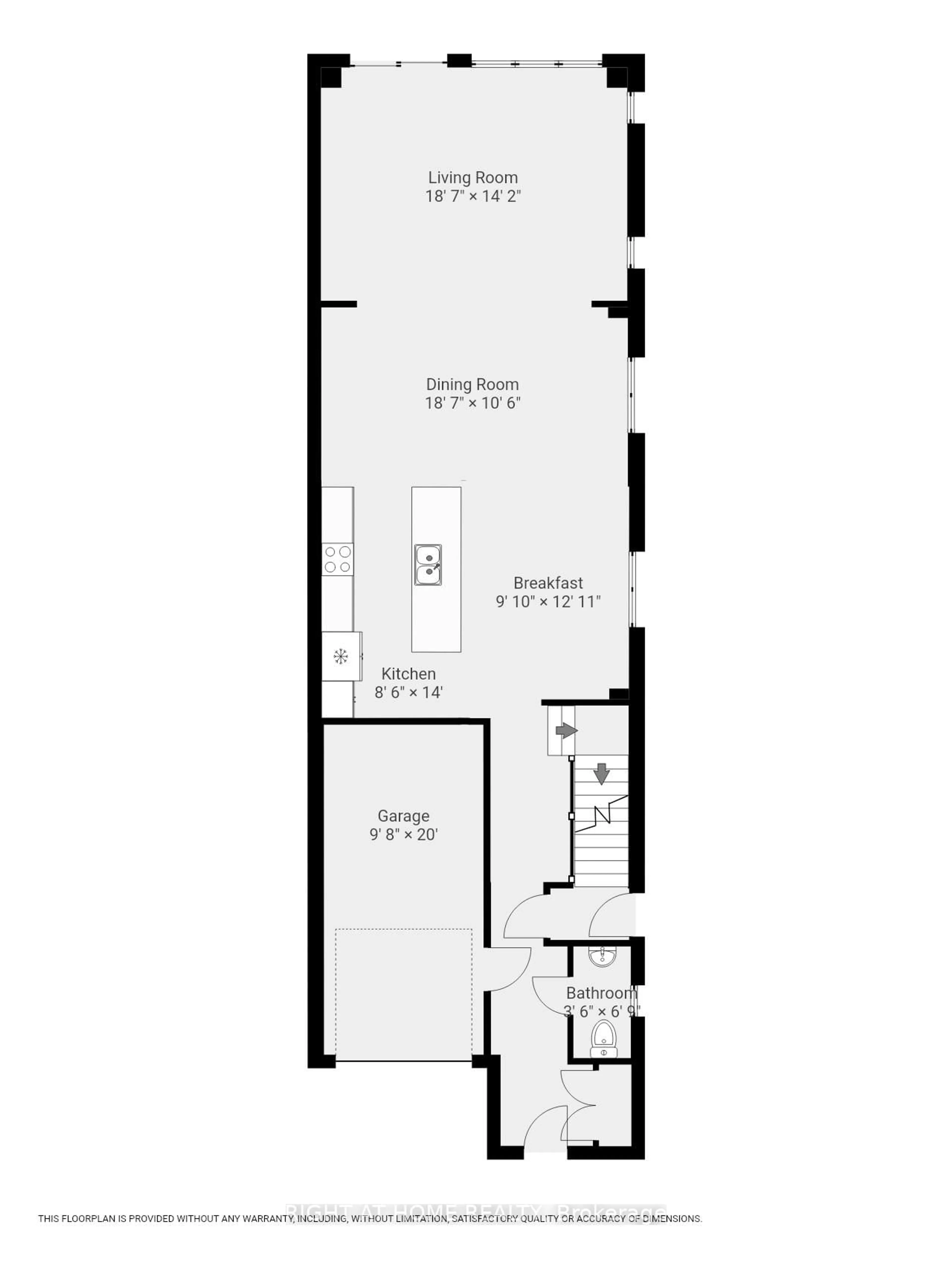 Floor plan for 1406 Farmstead Dr, Milton Ontario L9E 1K4