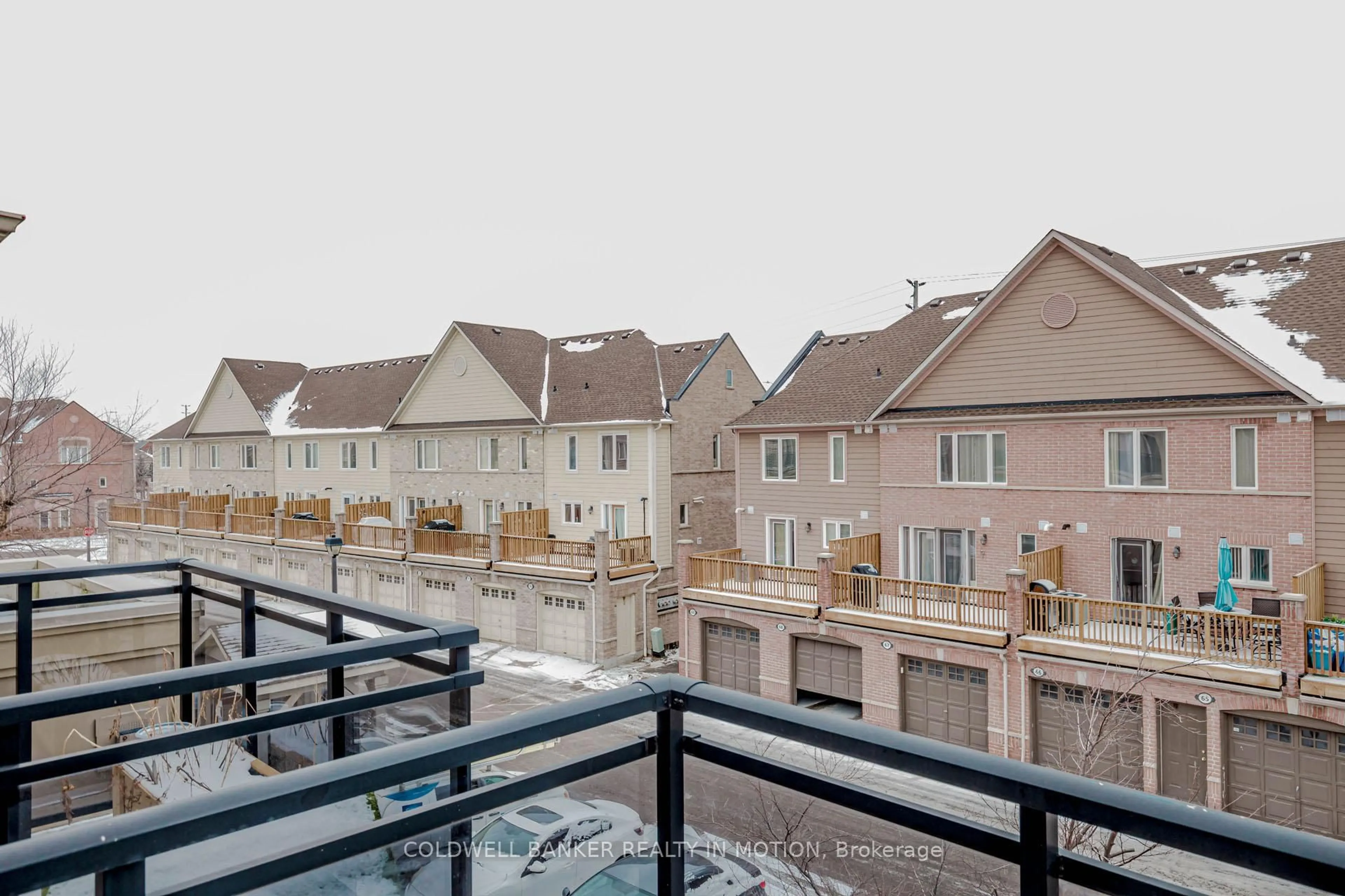 Patio, city buildings view from balcony for 4975 Southampton Dr ##279, Mississauga Ontario L5M 8C5