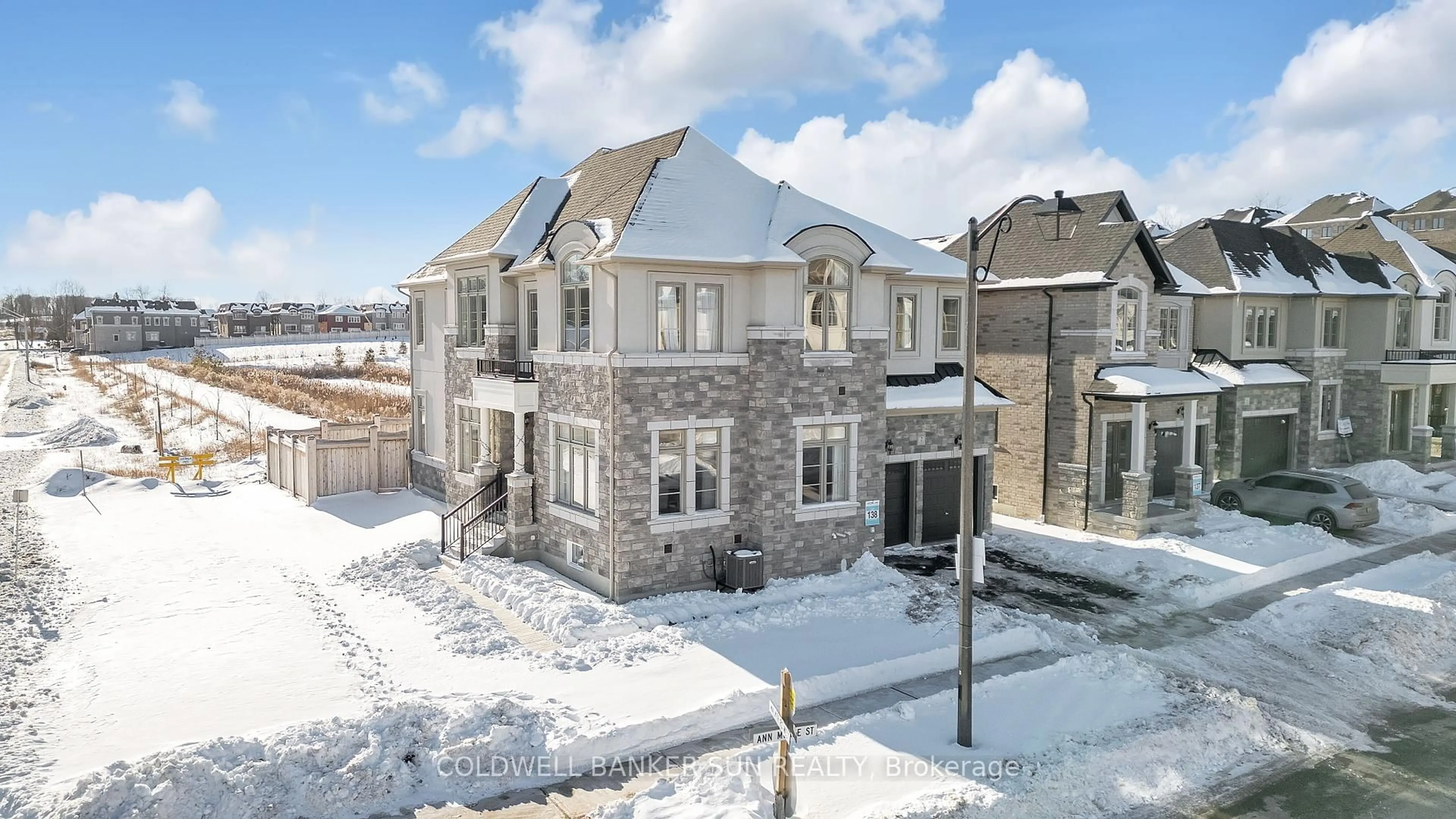 A pic from outside/outdoor area/front of a property/back of a property/a pic from drone, building for 2 Ann Mckee St, Caledon Ontario L7A 4M8