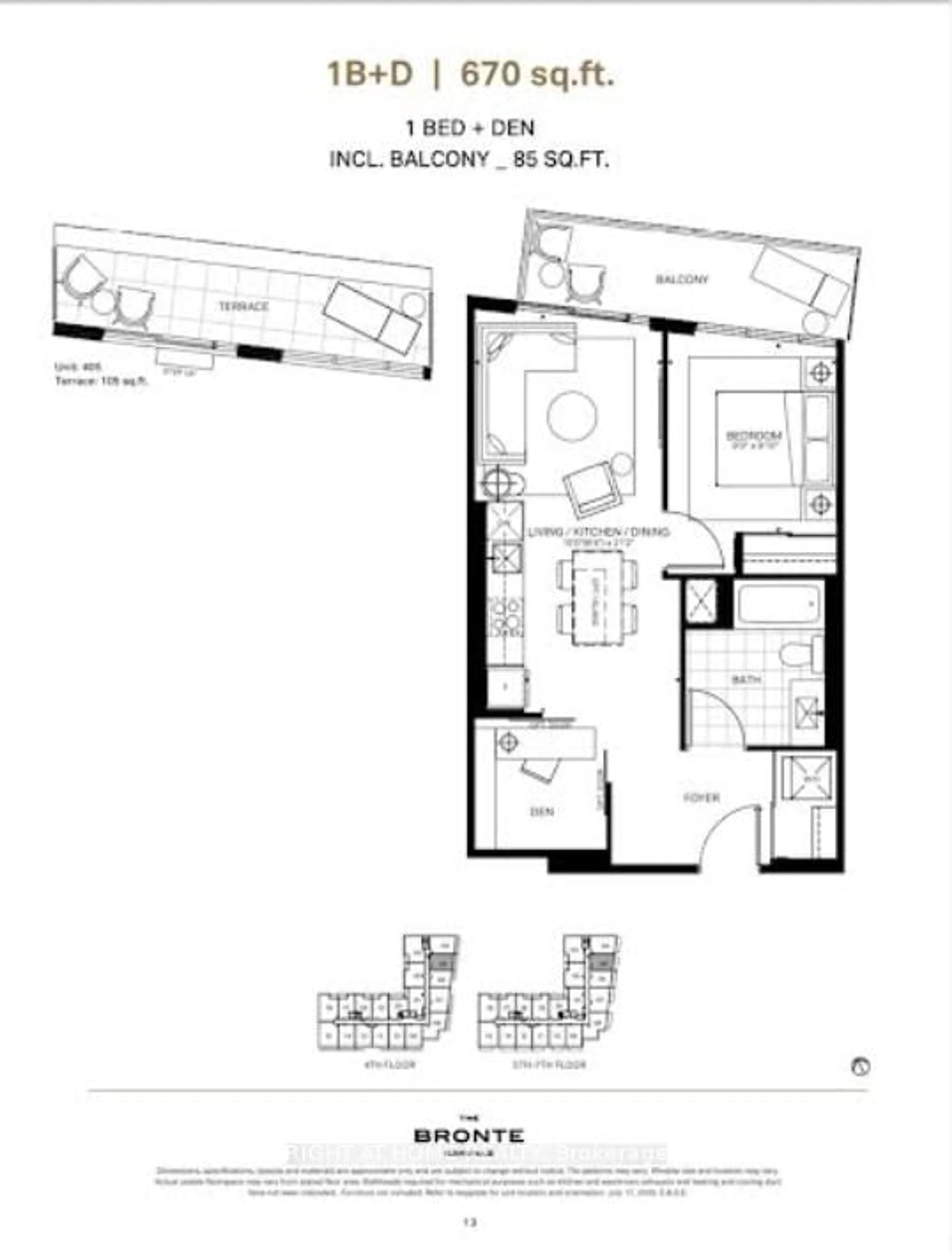 Floor plan for 3005 Pine Glen Rd #5, Oakville Ontario L6M 4J3