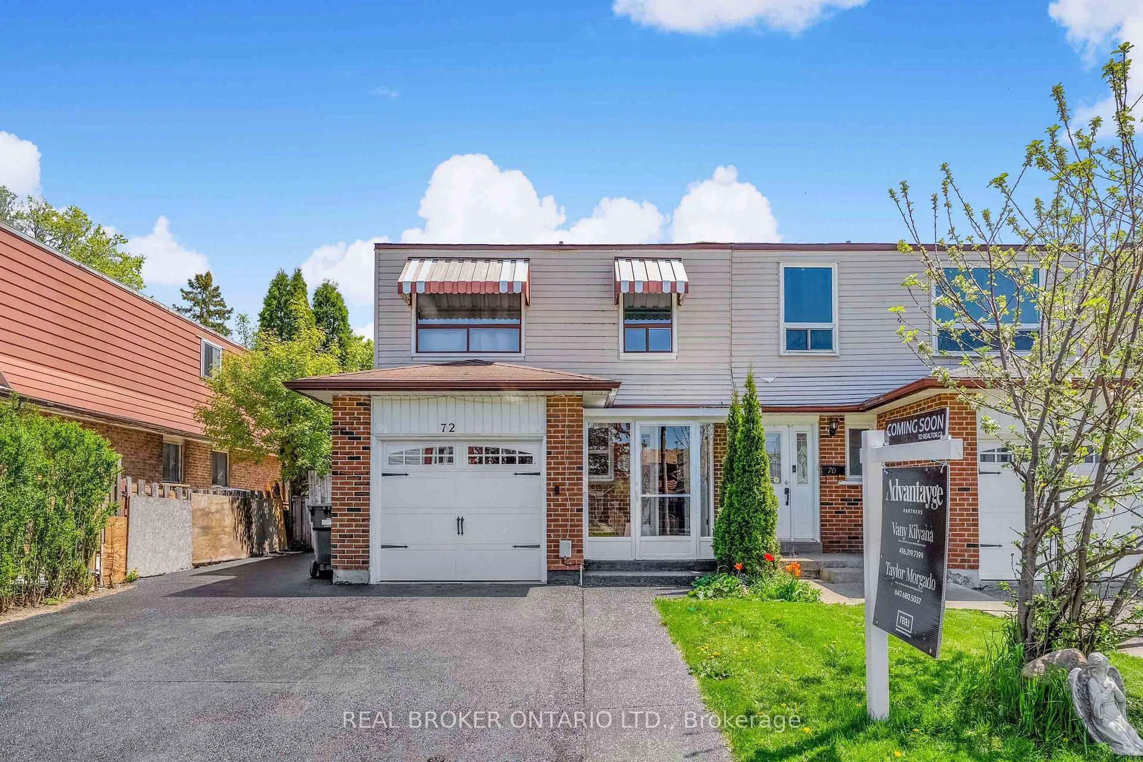 Home with brick exterior material, street for 72 Bruce Beer Dr, Brampton Ontario L6V 2W9