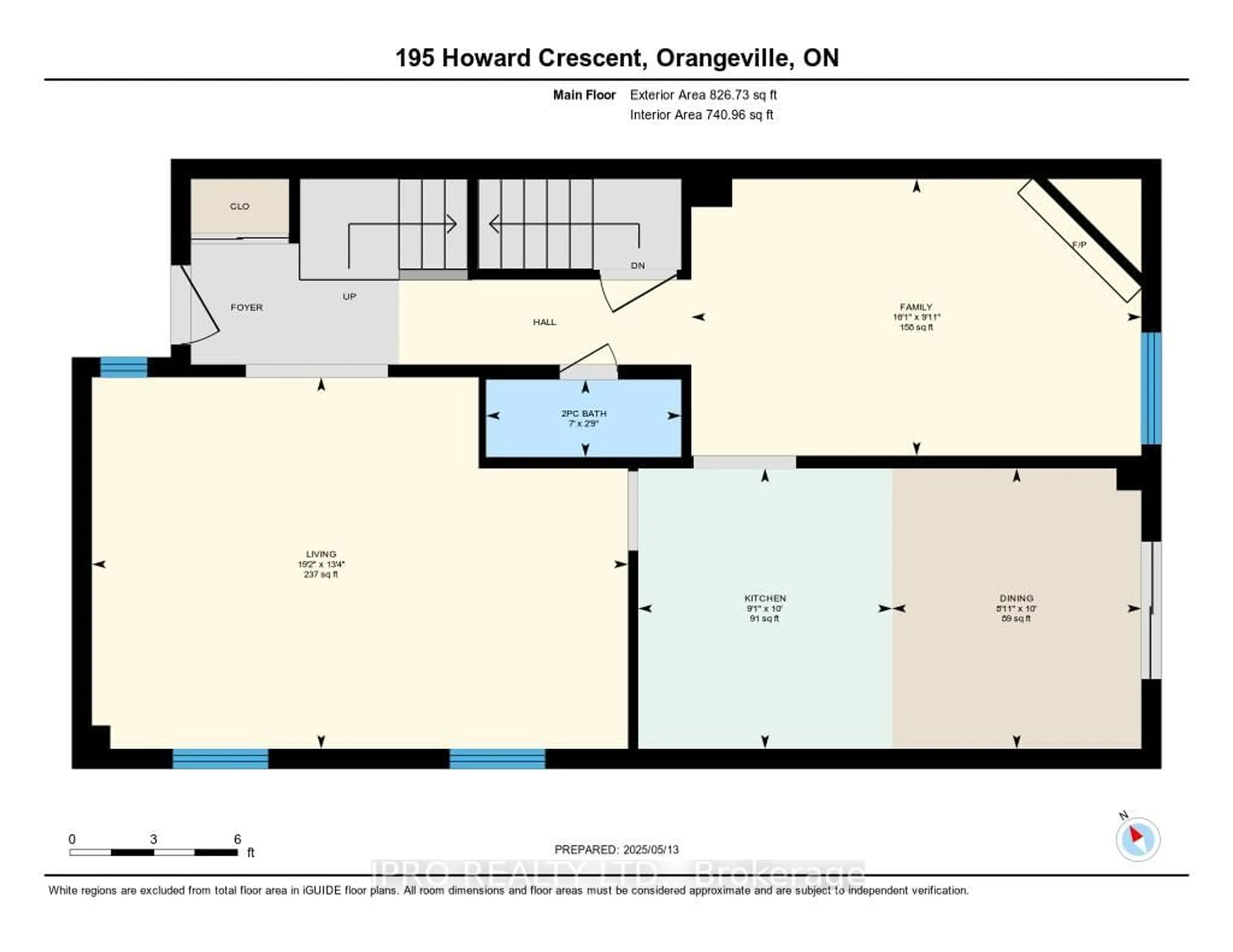 Floor plan for 195 Howard Cres, Orangeville Ontario L9W 4W5
