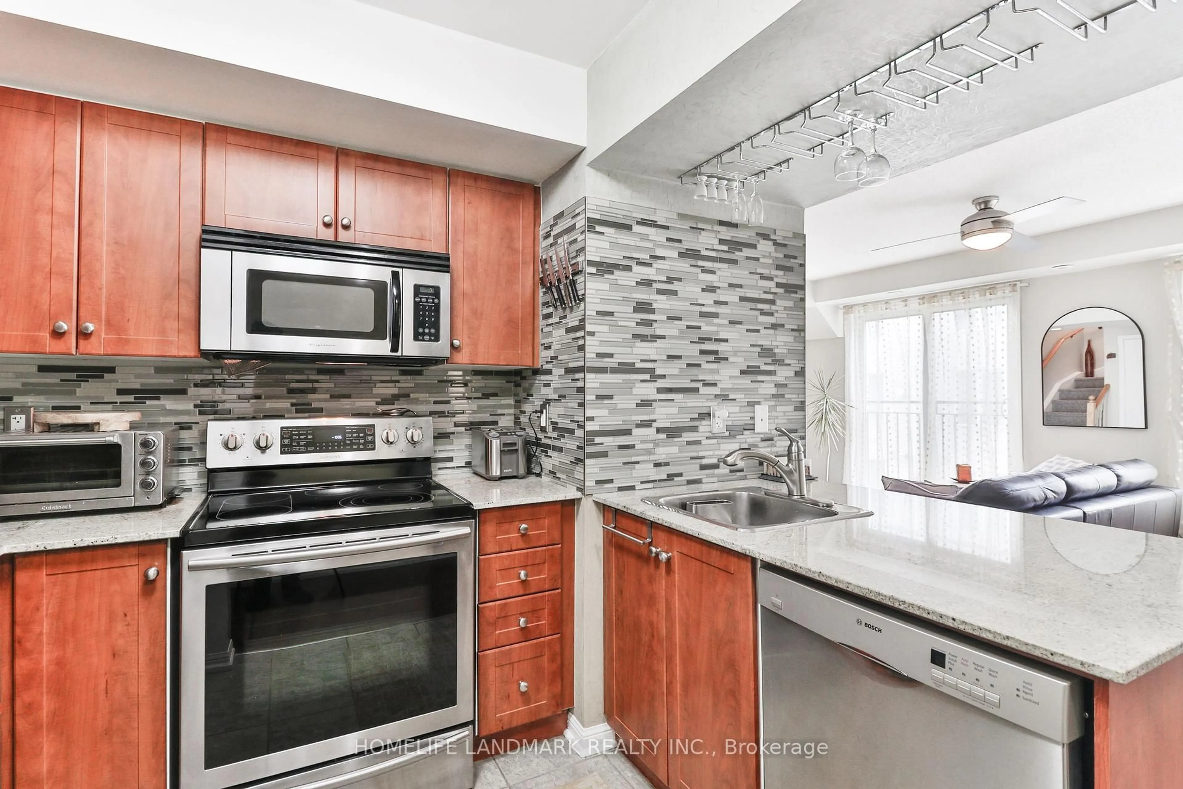 Standard kitchen, ceramic/tile floor for 26 Laidlaw St #1521, Toronto Ontario M6K 1X2