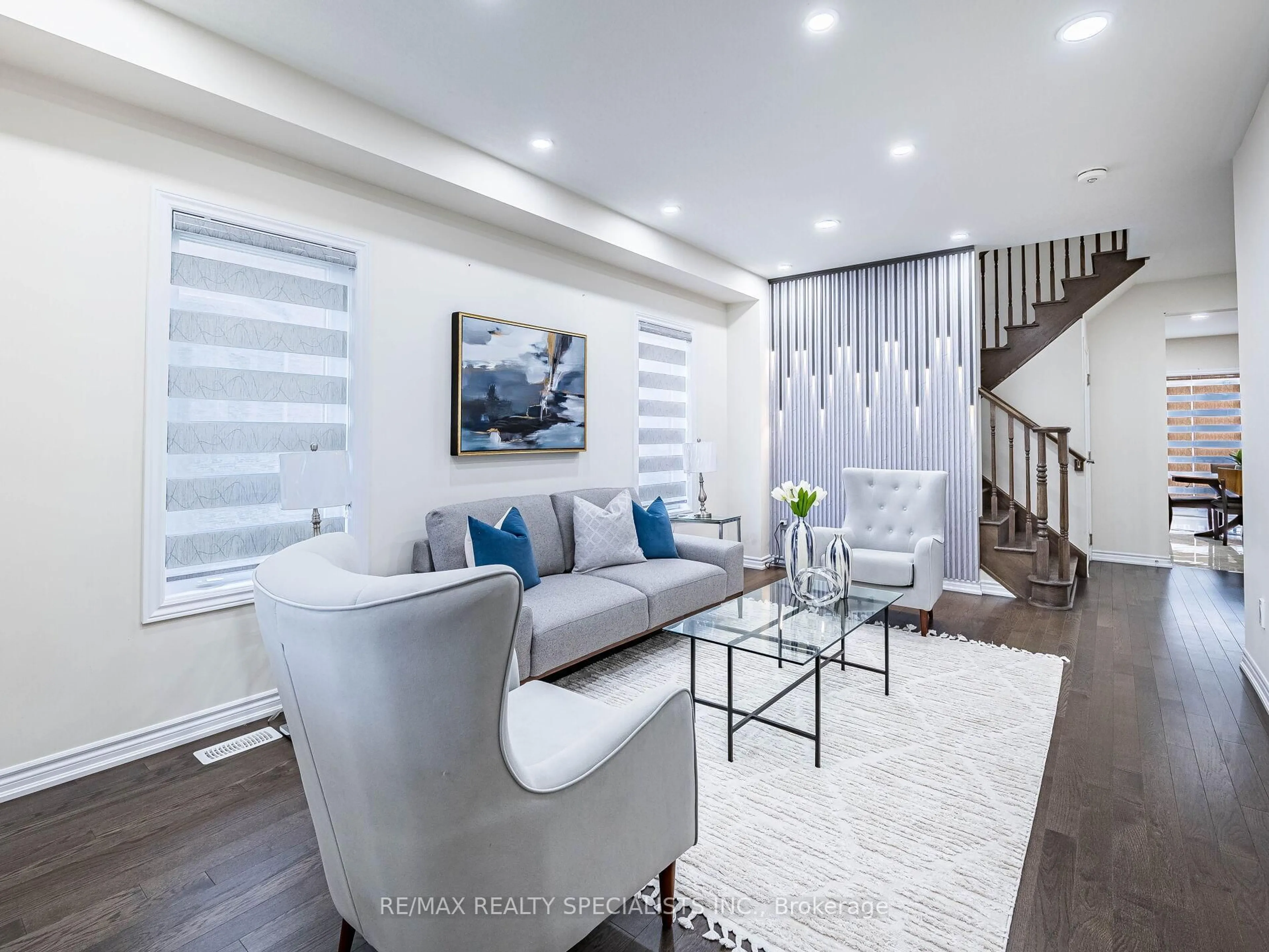 Living room with furniture, unknown for 23 Henry Moody Dr, Brampton Ontario L7A 5A8