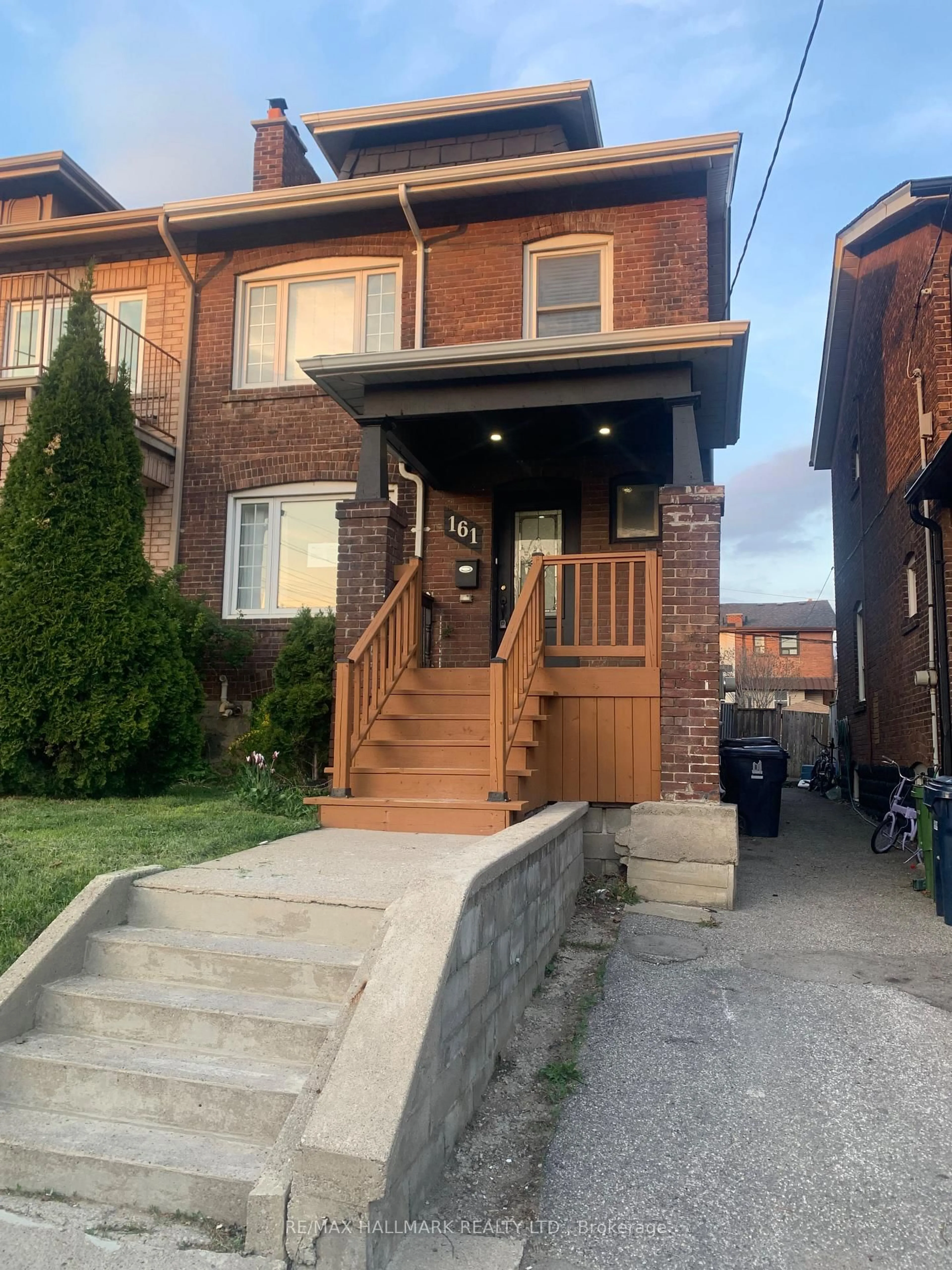 Home with brick exterior material, street for 161 Sellers Ave, Toronto Ontario M6E 3V1