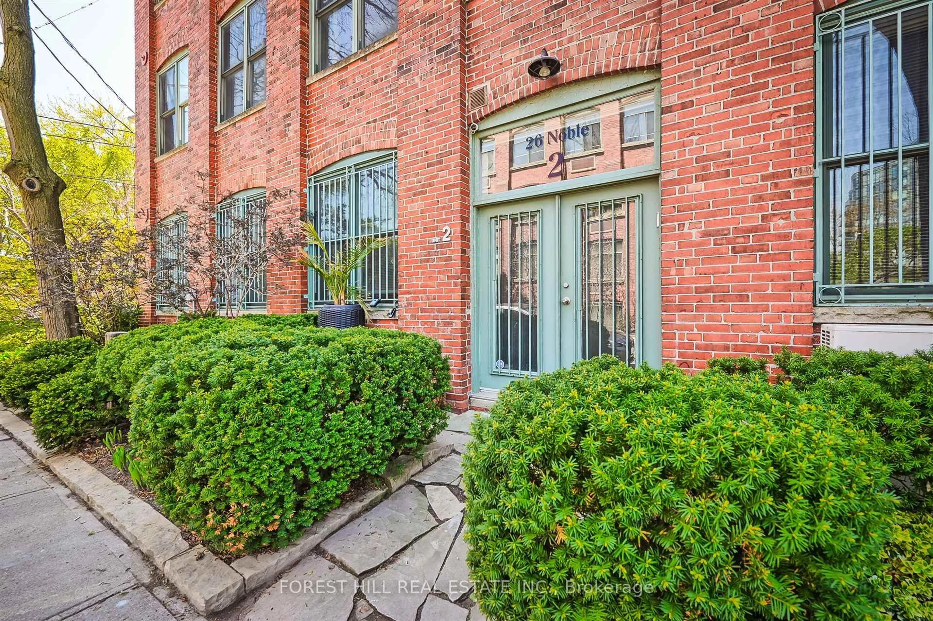 Home with brick exterior material, street for 26 Noble St #2 & 3, Toronto Ontario M6K 2C9
