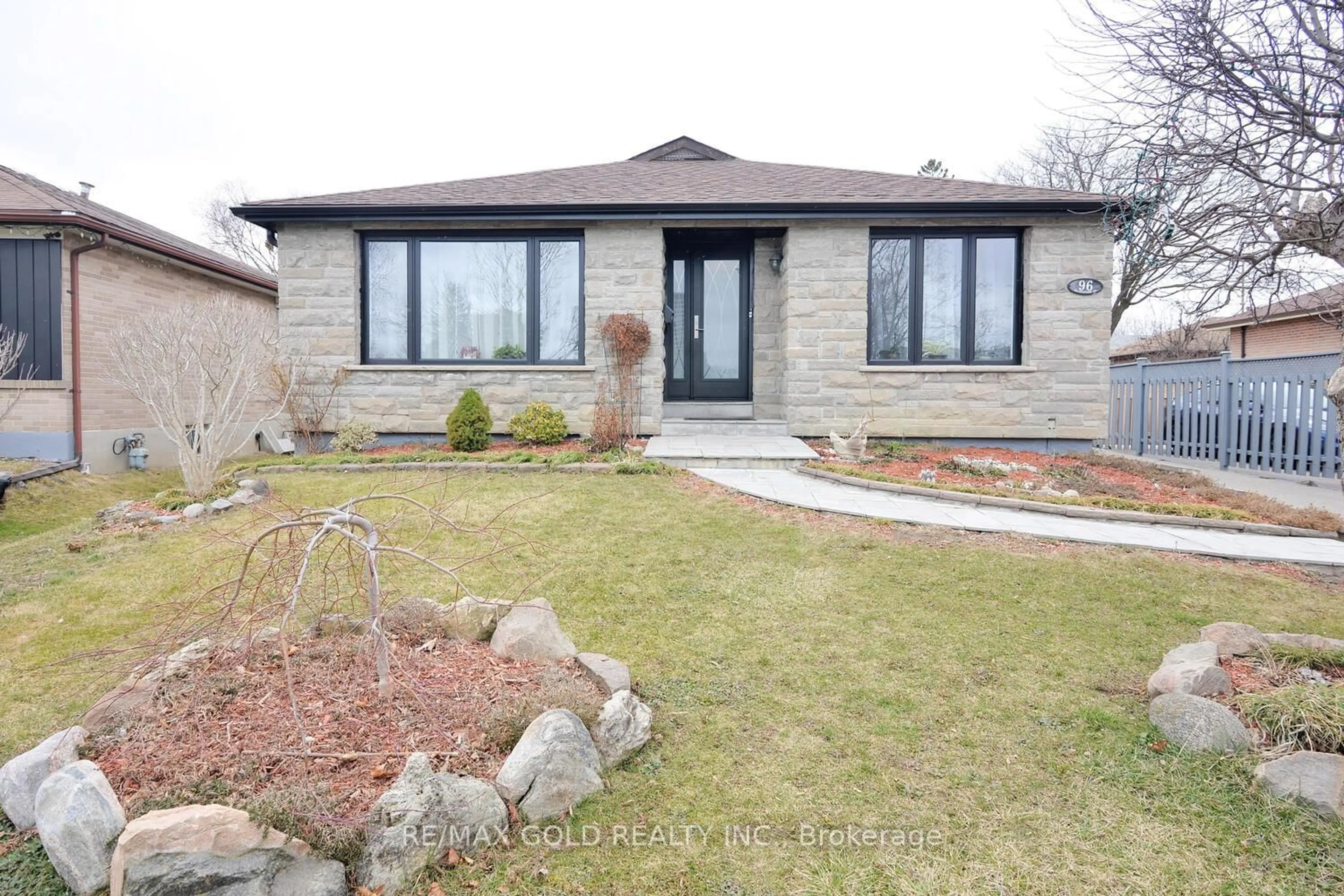 Home with brick exterior material, street for 96 Silverstone Dr, Toronto Ontario M9V 3G5