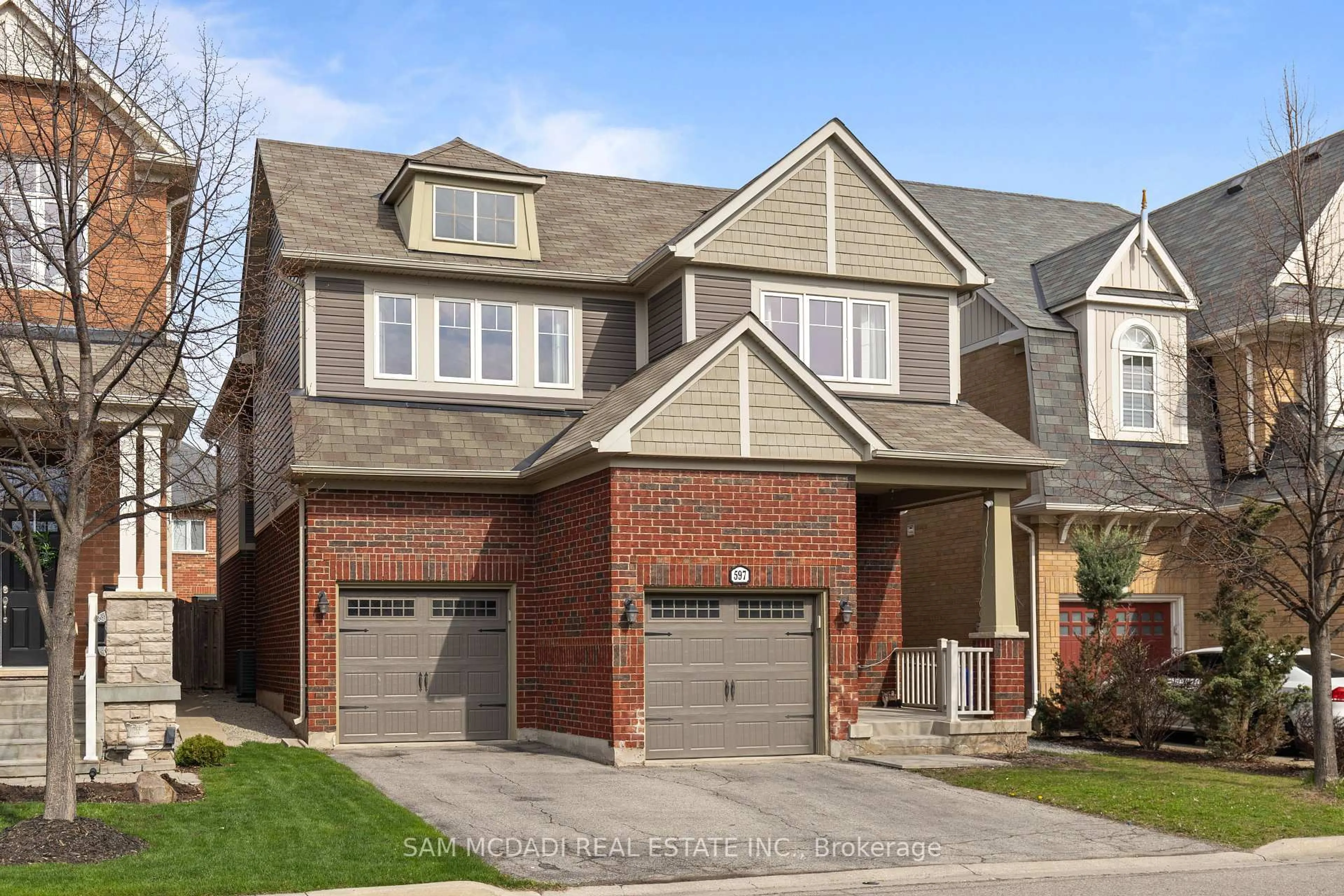 Home with brick exterior material, street for 597 Bartleman Terr, Milton Ontario L9T 6Z4