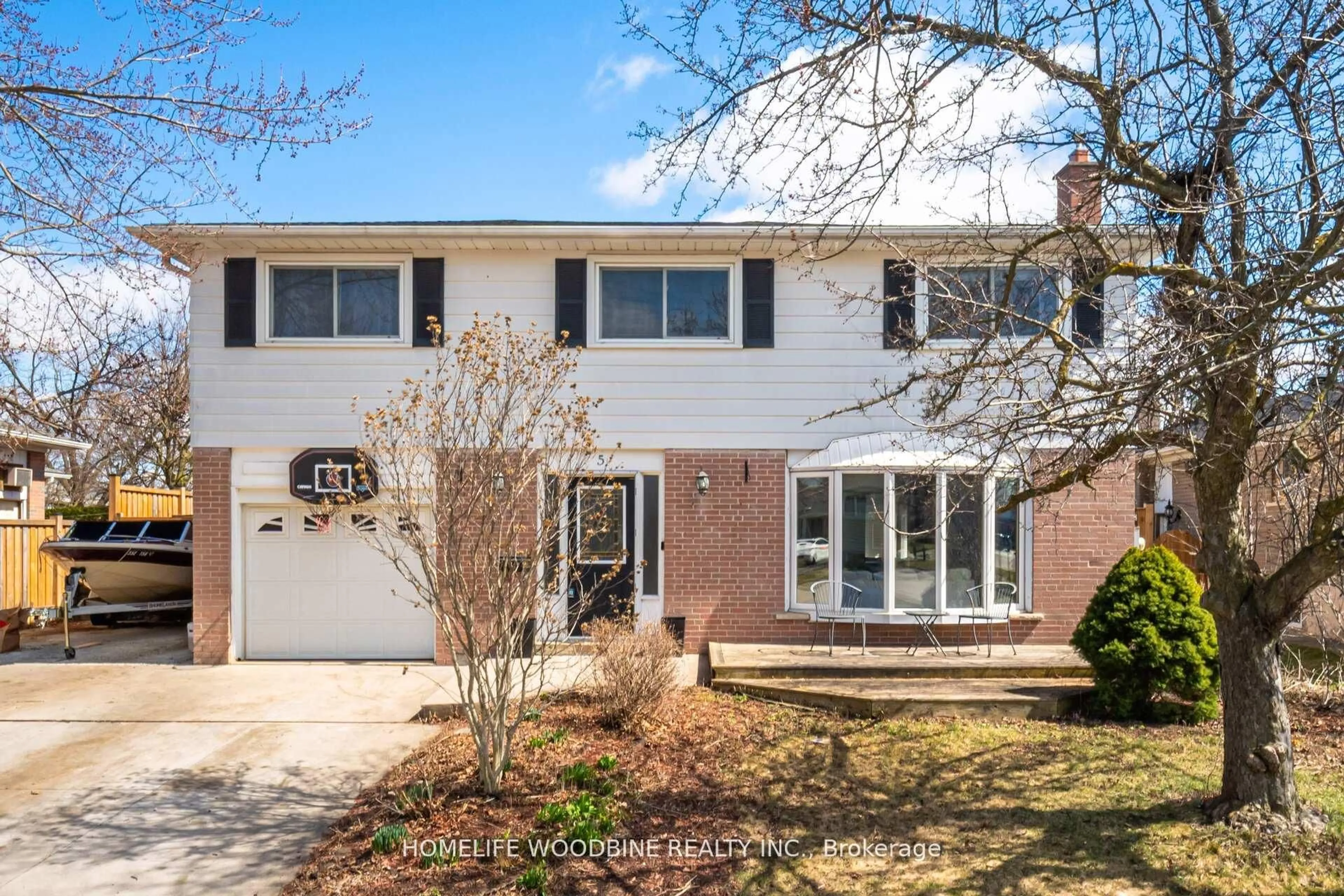 Home with brick exterior material, street for 5 Stockman Cres, Halton Hills Ontario L7G 1J5