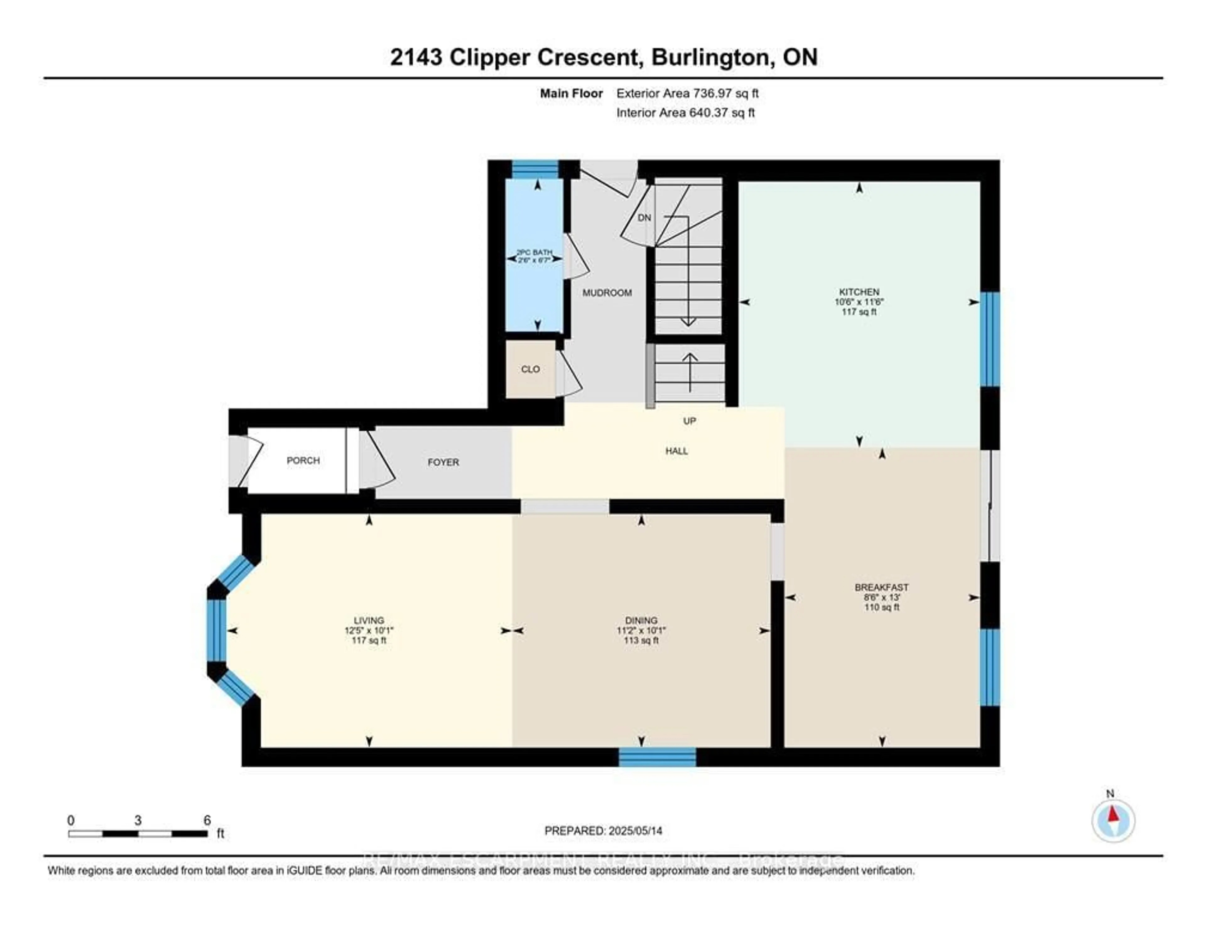 Floor plan for 2143 Clipper Cres, Burlington Ontario L7M 2P7