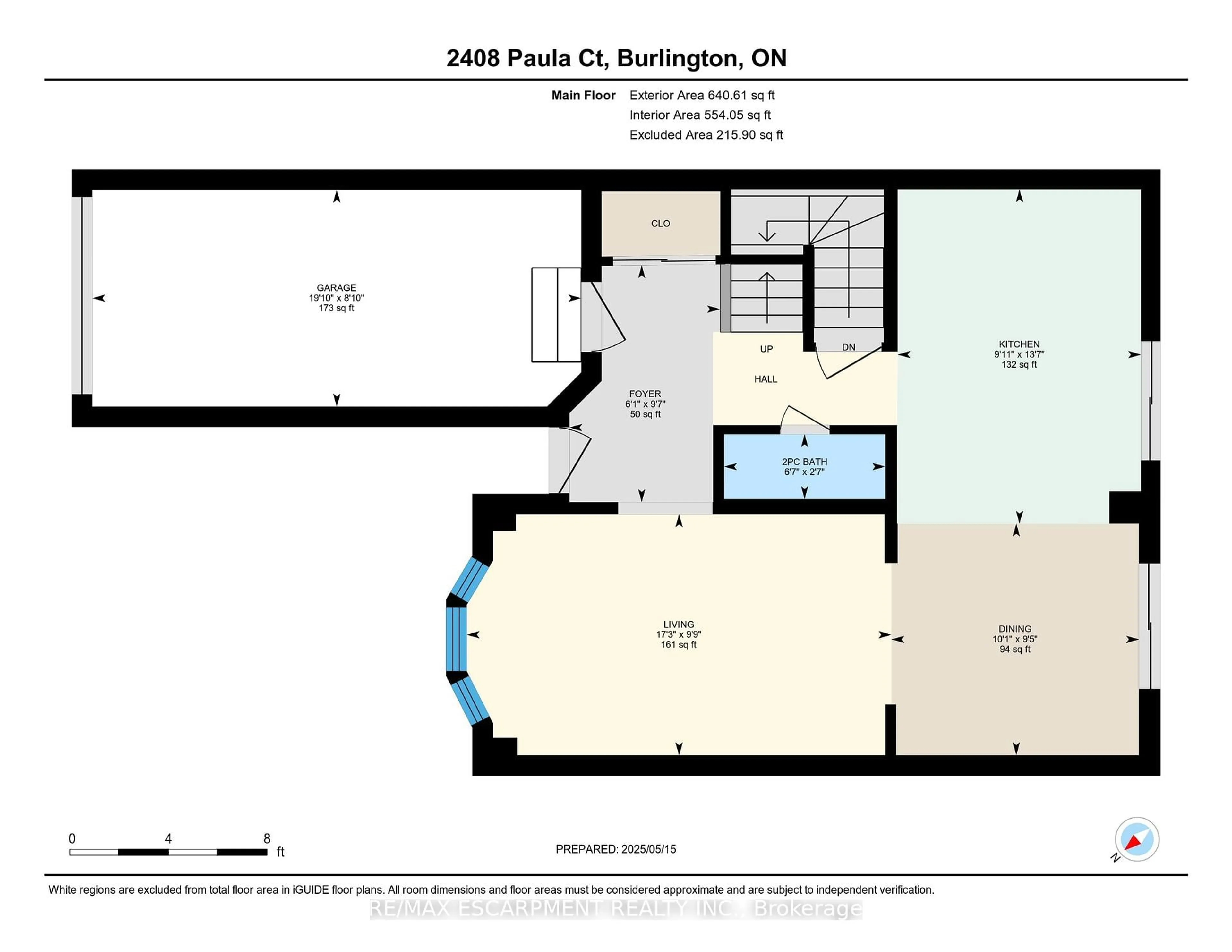 Floor plan for 2408 Paula Crt, Burlington Ontario L7P 4M1