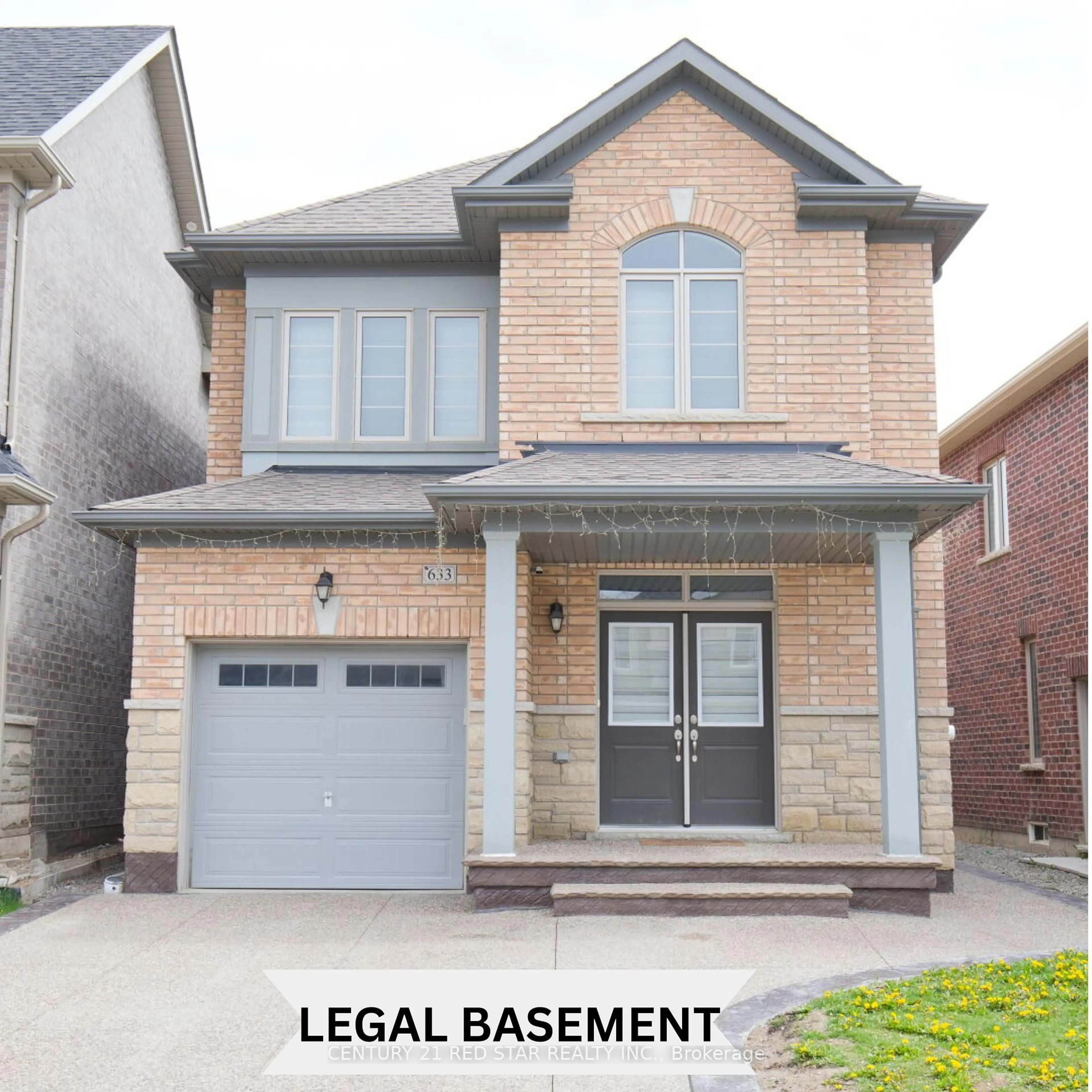 Home with brick exterior material, street for 633 Brisdale Dr, Brampton Ontario L7A 5B6