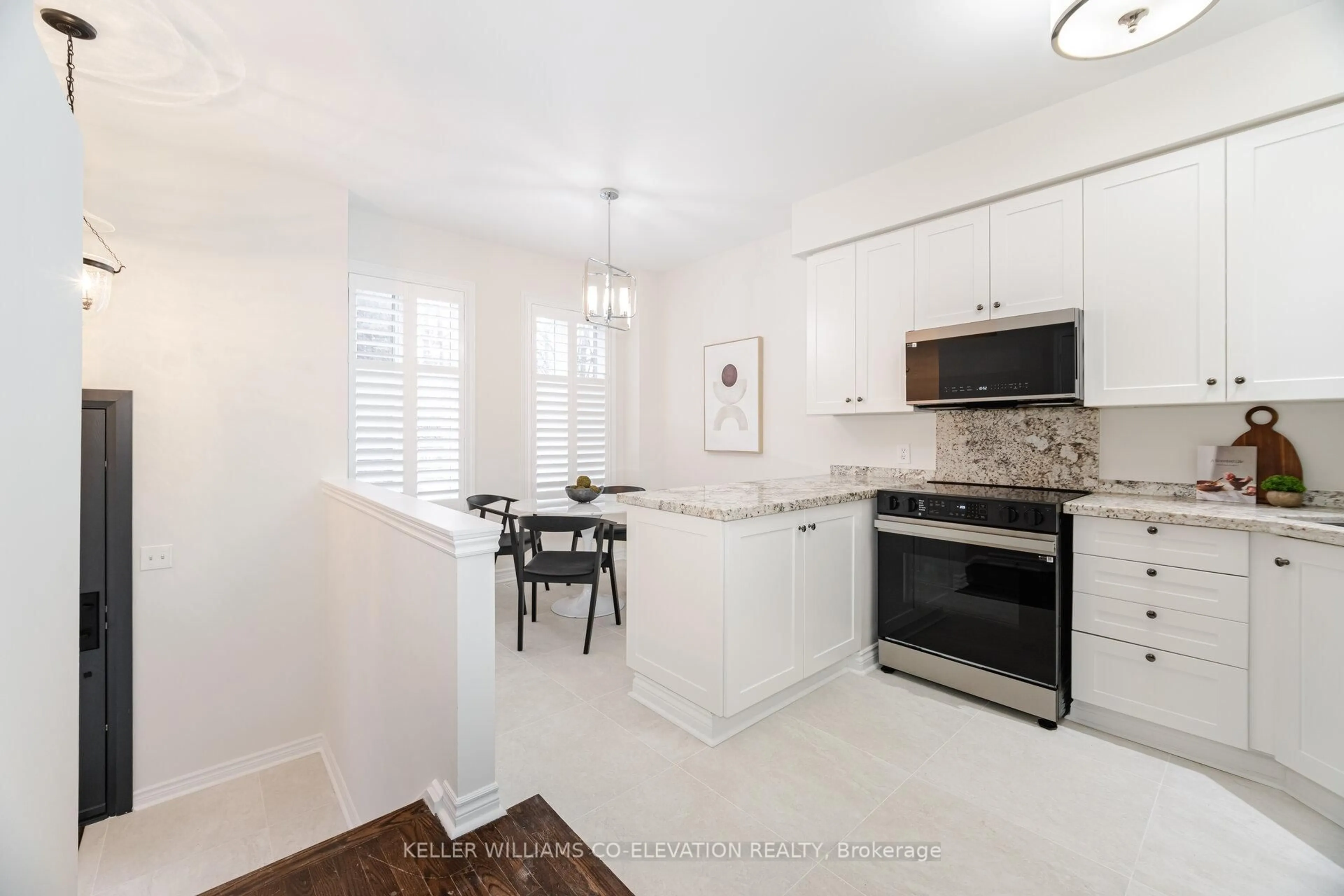 Open concept kitchen, ceramic/tile floor for 195 Grand Ave #6, Toronto Ontario M8Y 3Y3