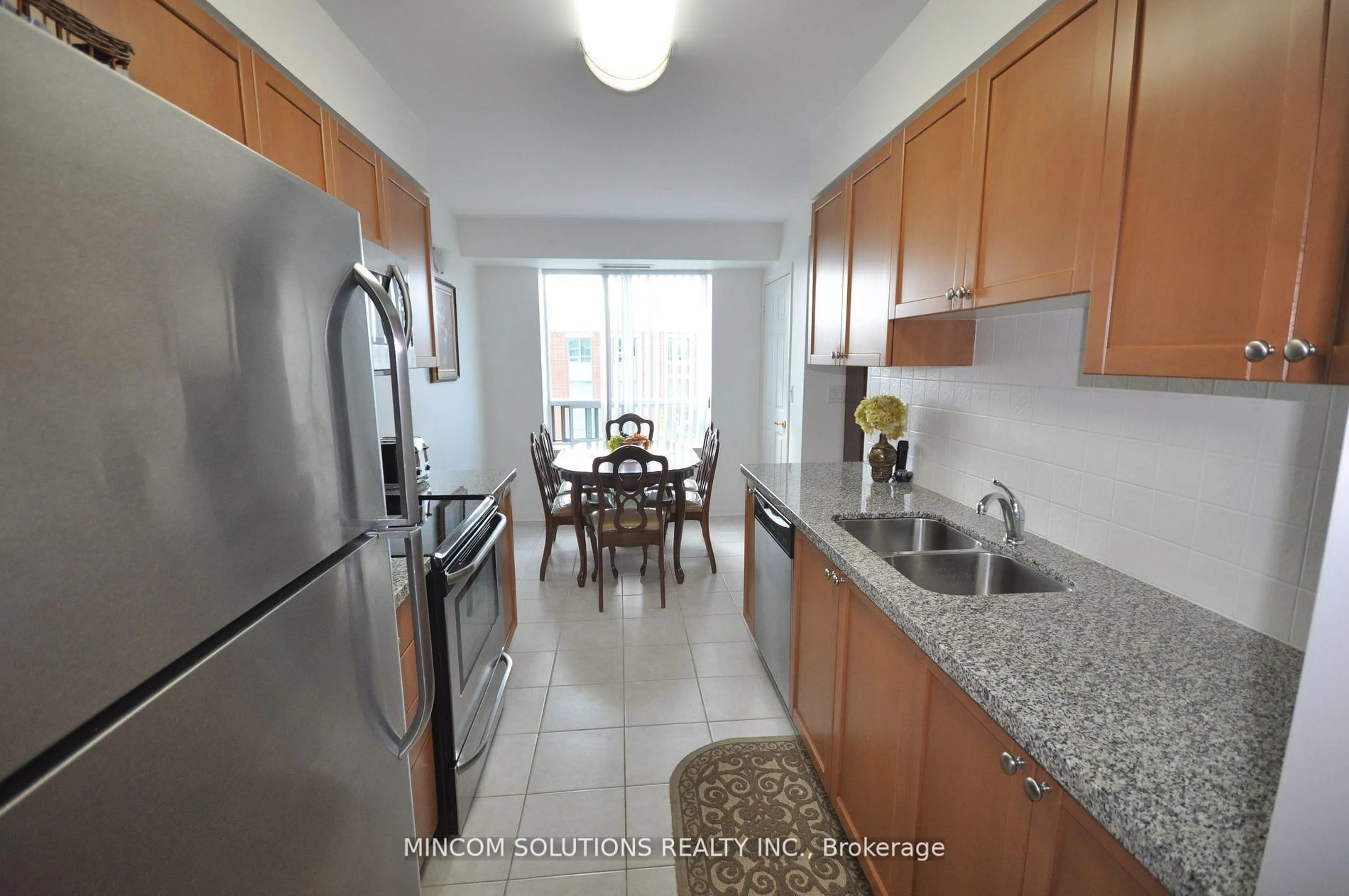 Standard kitchen, ceramic/tile floor for 65 Via Rosedale Way #314, Brampton Ontario L6R 3N8