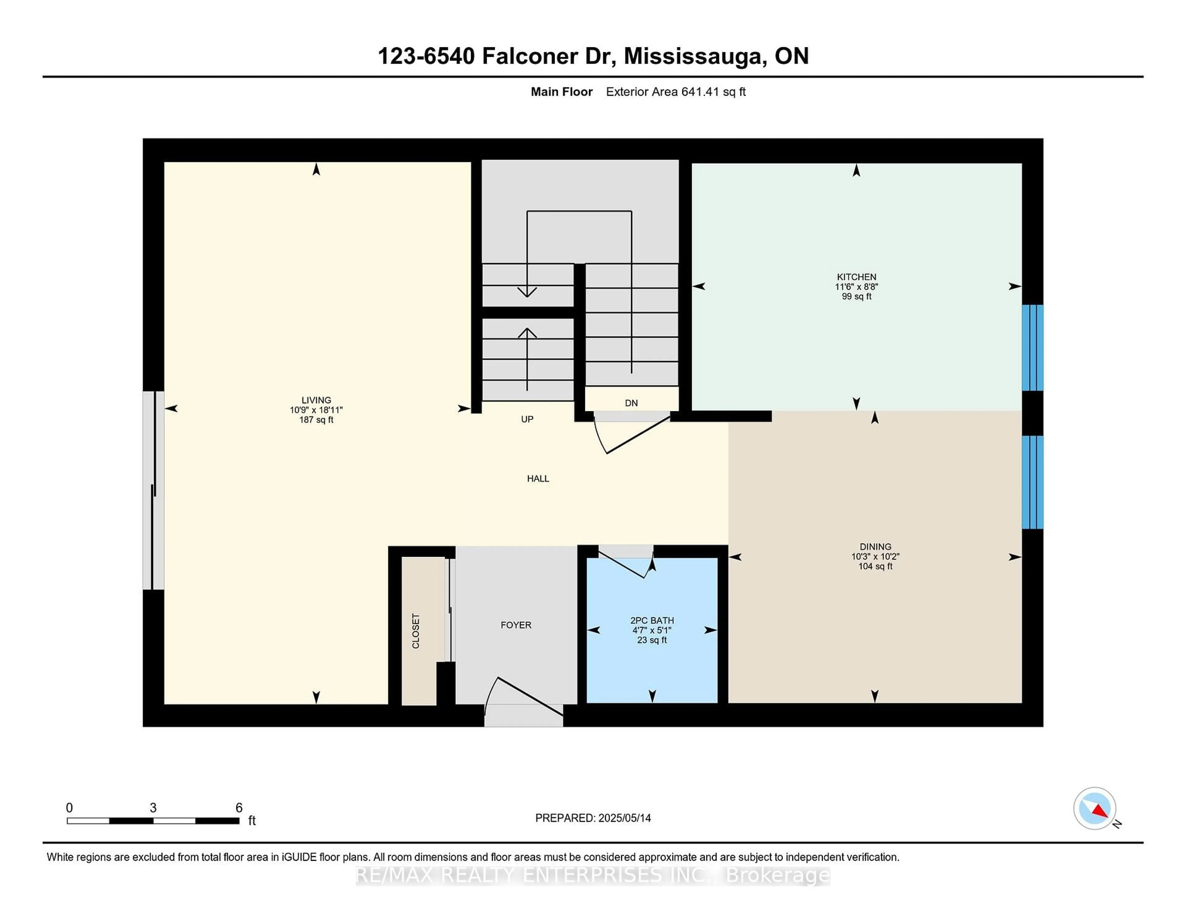Floor plan for 6540 Falconer Dr #123, Mississauga Ontario L5N 1M1