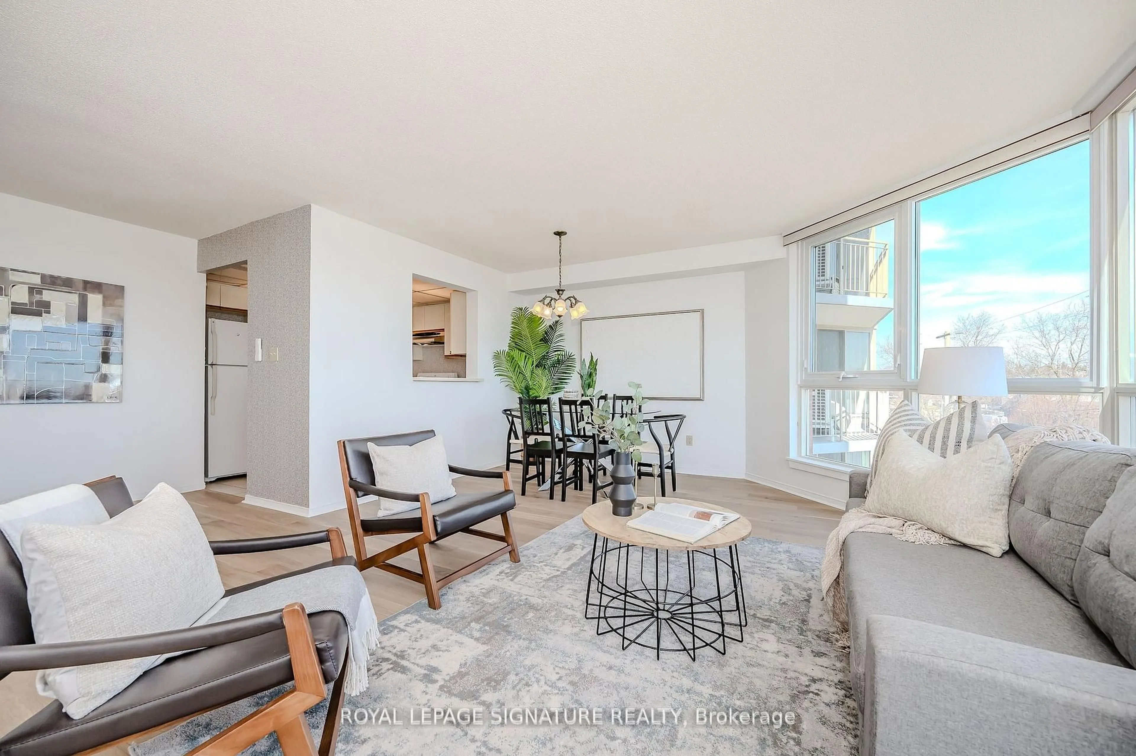 Living room with furniture, unknown for 26 Hall Rd #412, Halton Hills Ontario L7G 5G5