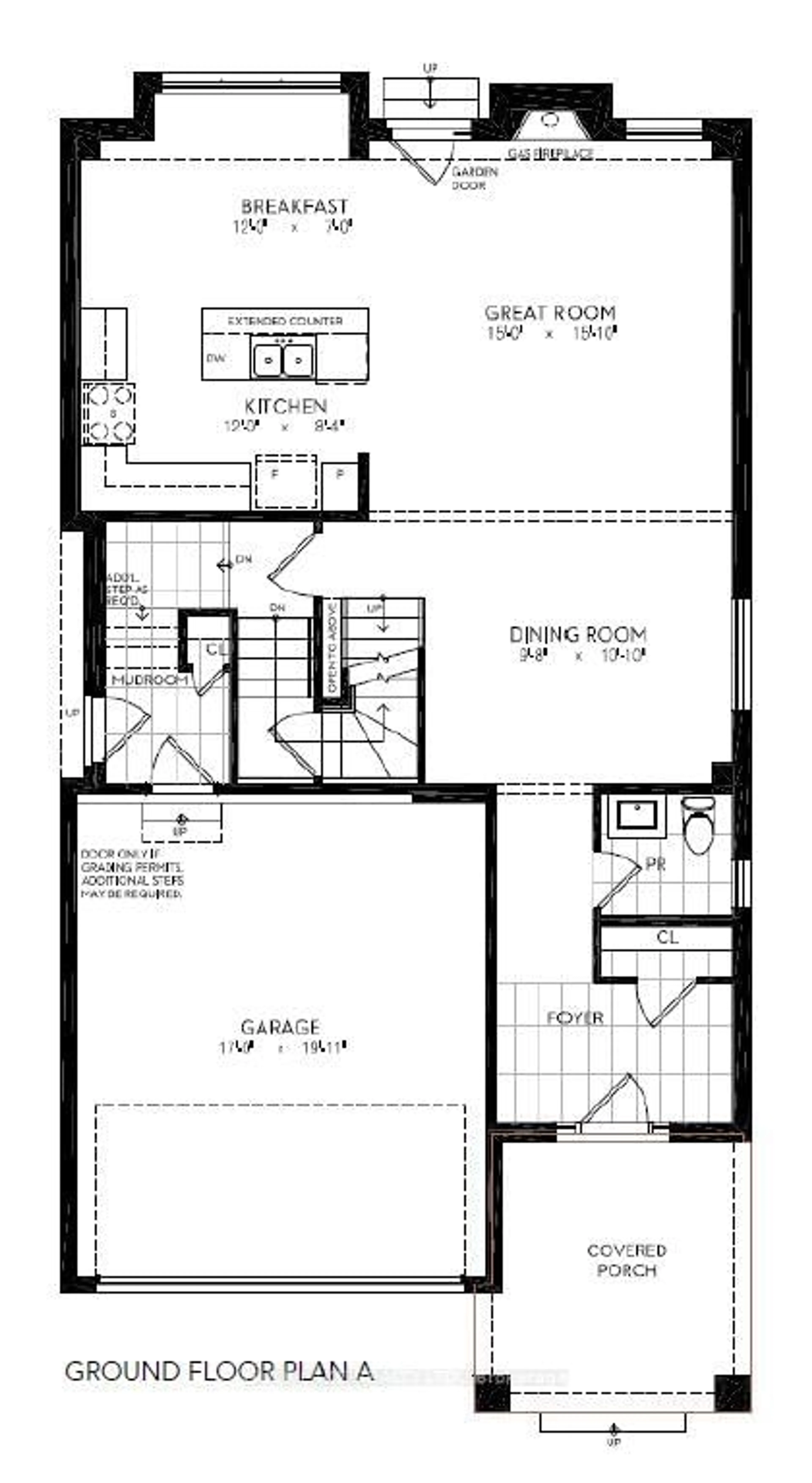 Floor plan for 351 Burdock Crt, Milton Ontario L9E 2E9