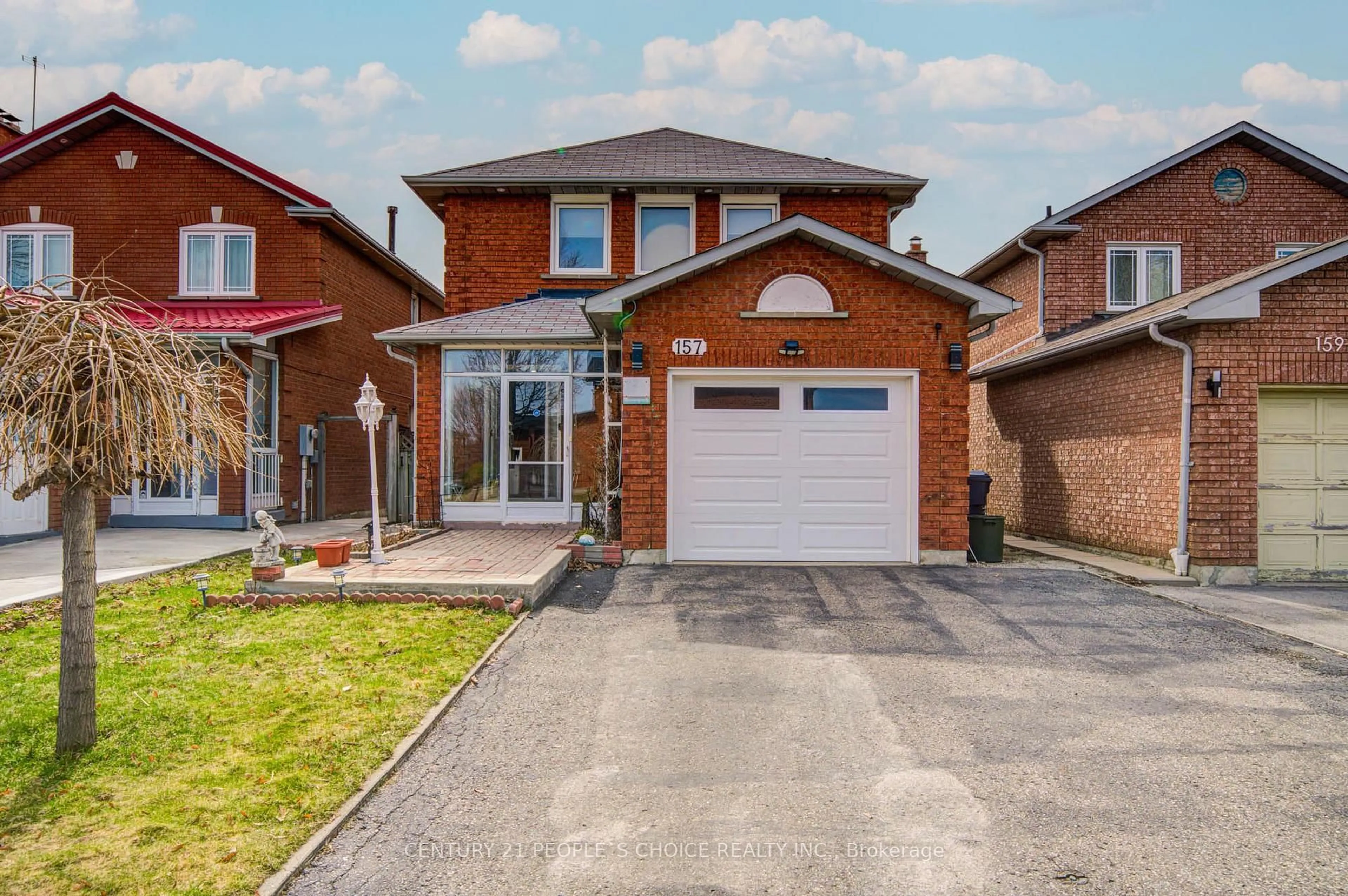 Home with brick exterior material, street for 157 Cinrickbar Dr, Toronto Ontario M9W 6W8