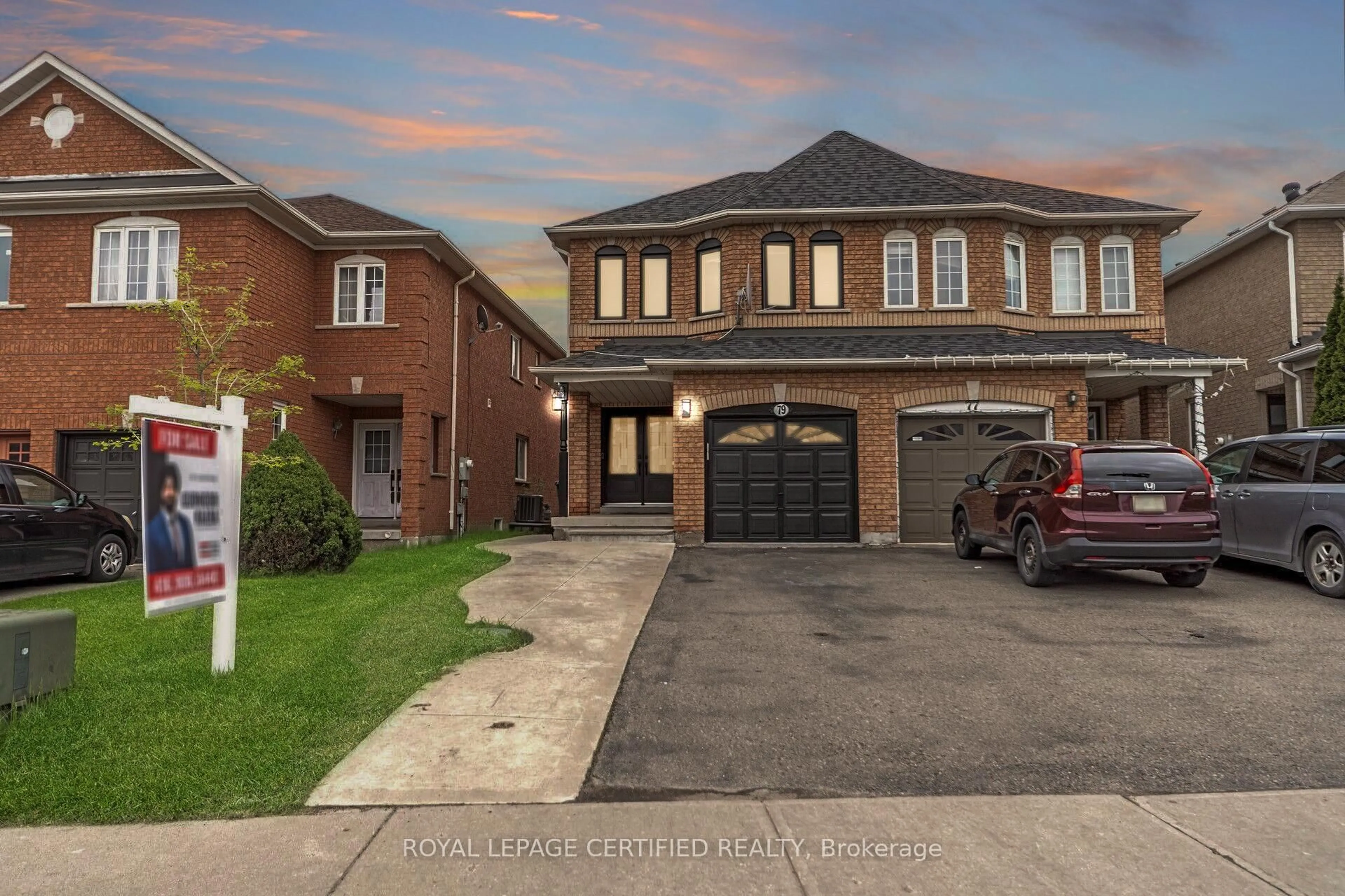Home with brick exterior material, street for 79 Native Landing, Brampton Ontario L6X 5A8
